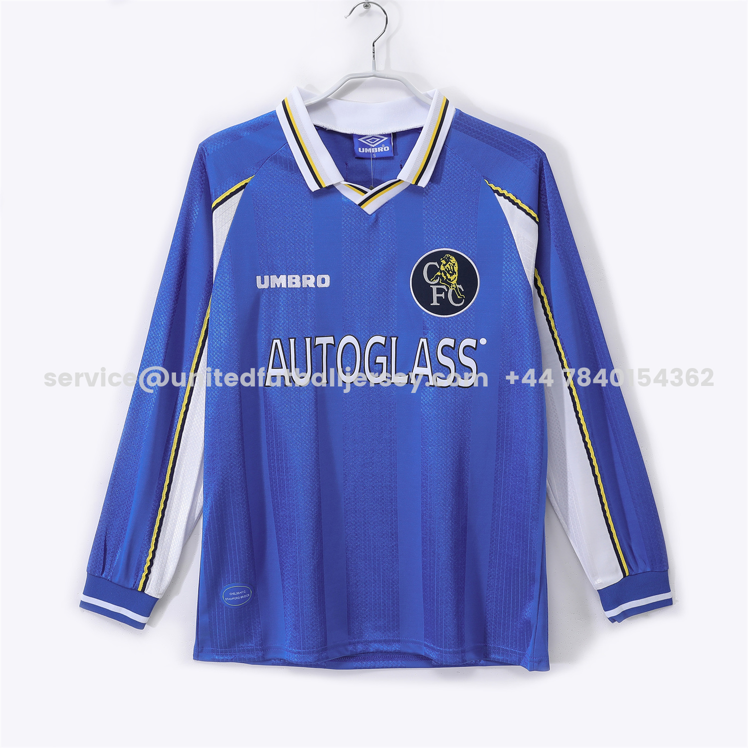 unitedfutballjersey-Retro C.H.E.L.S.E.A 1997-99 Home Long Sleeves Jersey