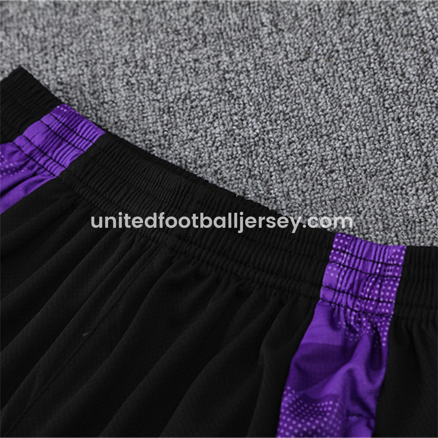 unitedfutballjersey-Real Madrid 24-25 Short-Sleeve Kids Training Set - White with Purple