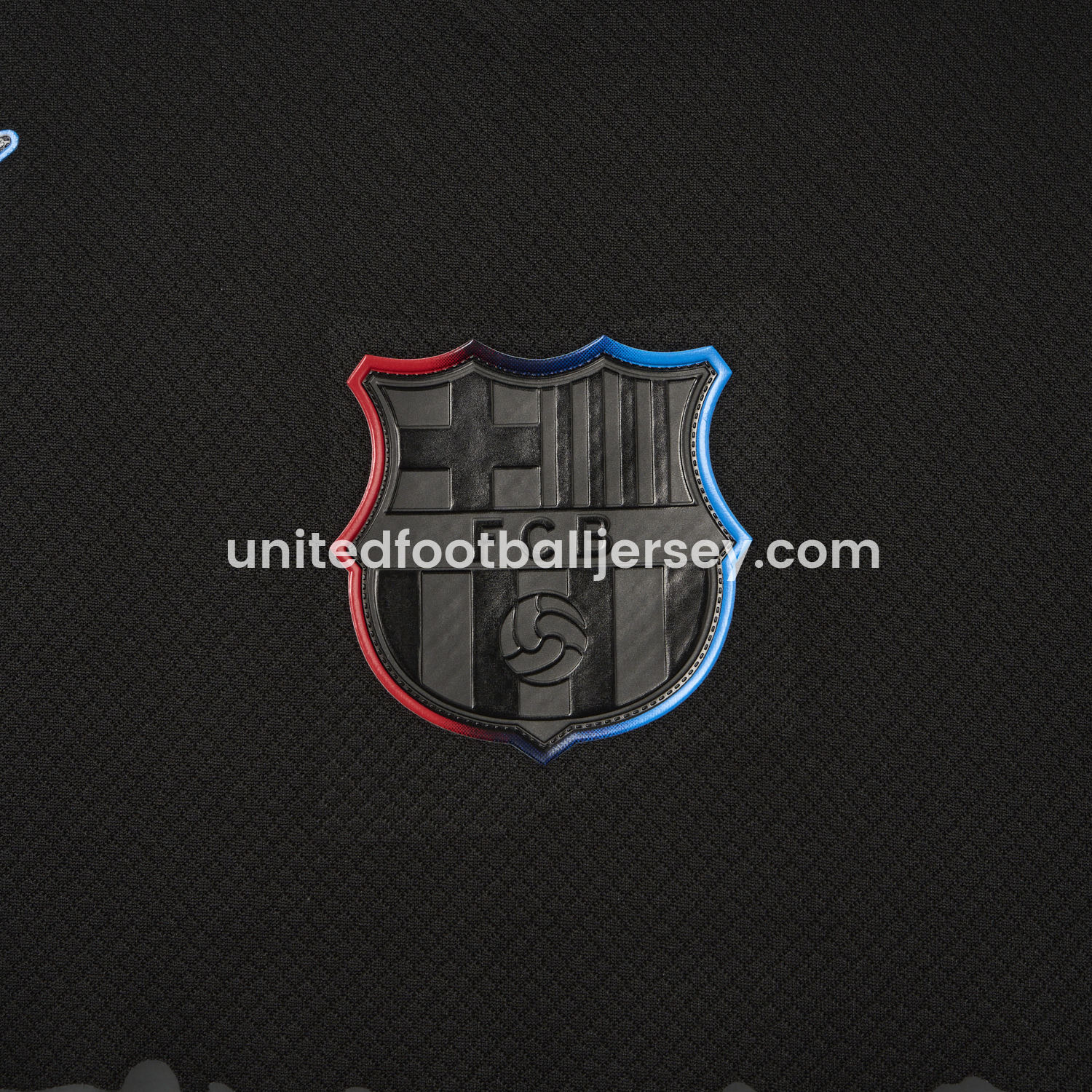 unitedfutballjersey-Barcelona x Travis Scott 24-25 Away Pure Black Jersey - Fans Version