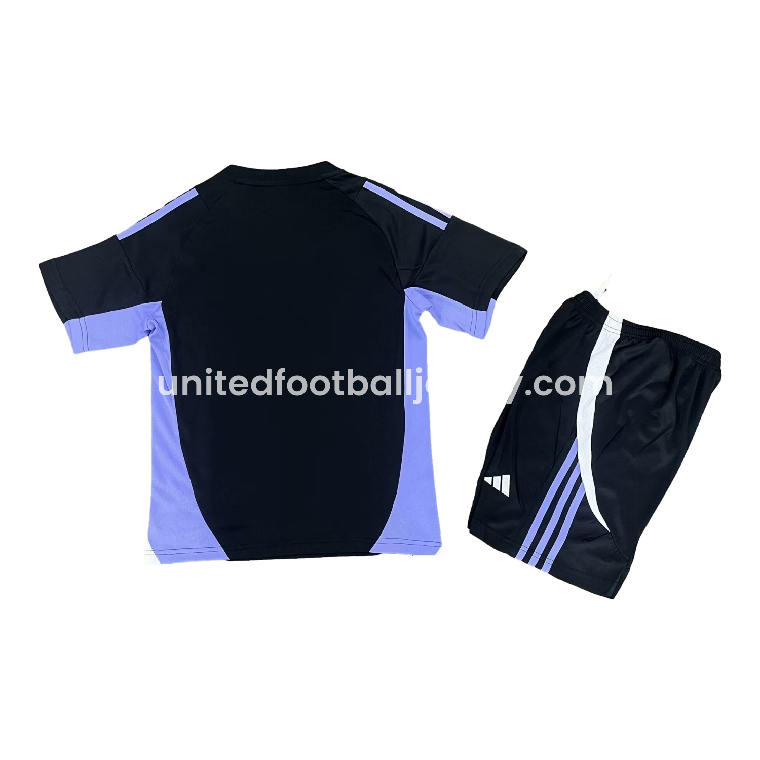 unitedfutballjersey-Colo Colo 25-26 Black Training Kids Kit