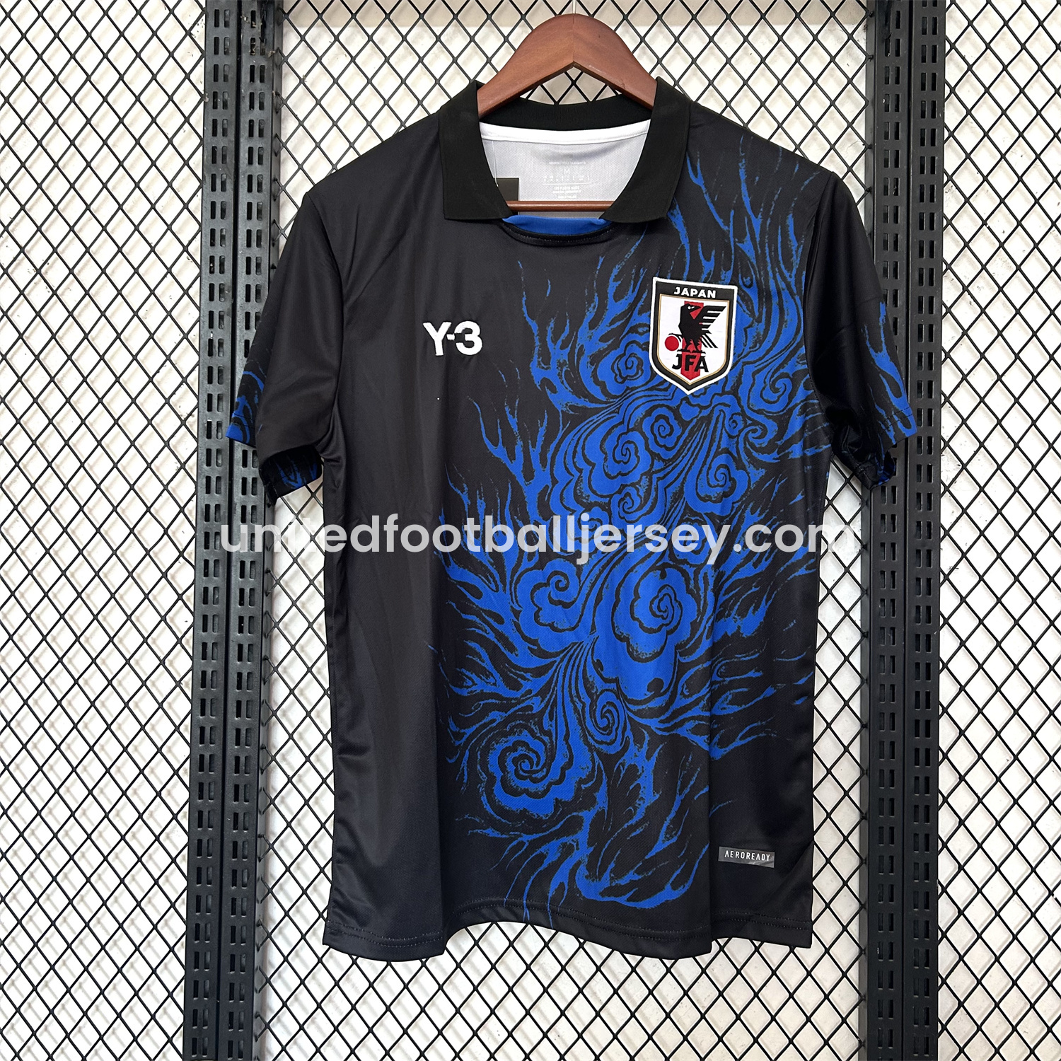 unitedfutballjersey-Japan 25-26 Y-3 Blue Flame Black Special Jersey - Fans Version
