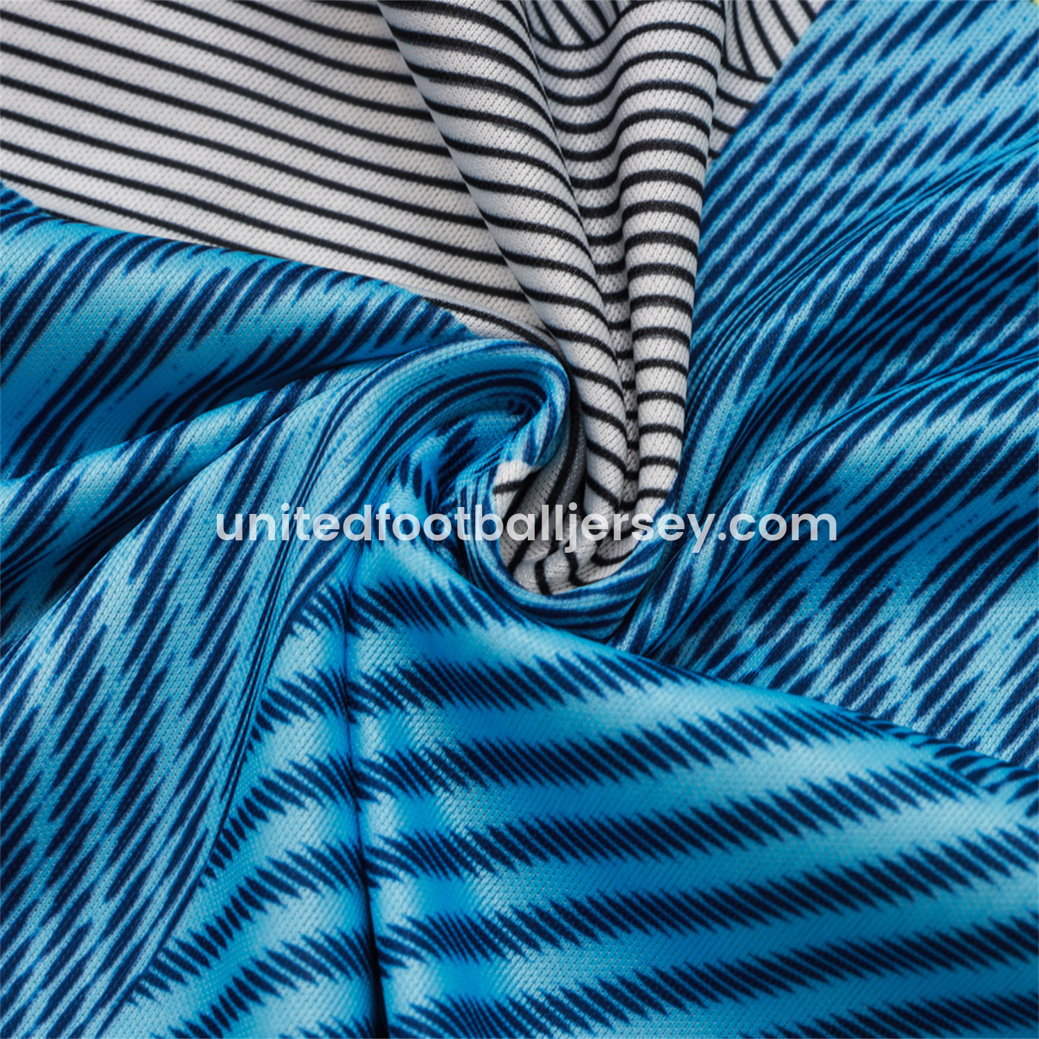 unitedfutballjersey-Real Madrid 25-26 Vest Training Set - Blue-Gray Camouflage Vest and Black Shorts