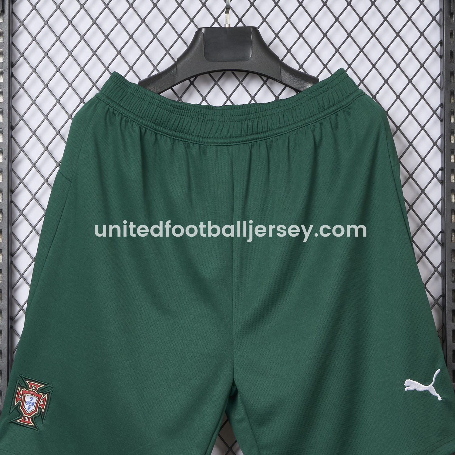 unitedfutballjersey-Portugal 25-26 Home Green Shorts - Fans Version