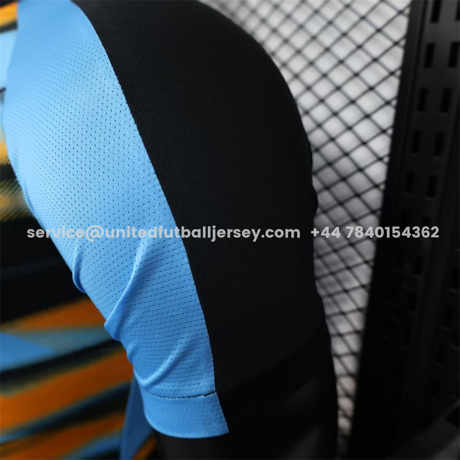 unitedfutballjersey-Marseille 25-26 Blue Orange Gradient Training Jersey - Player Version