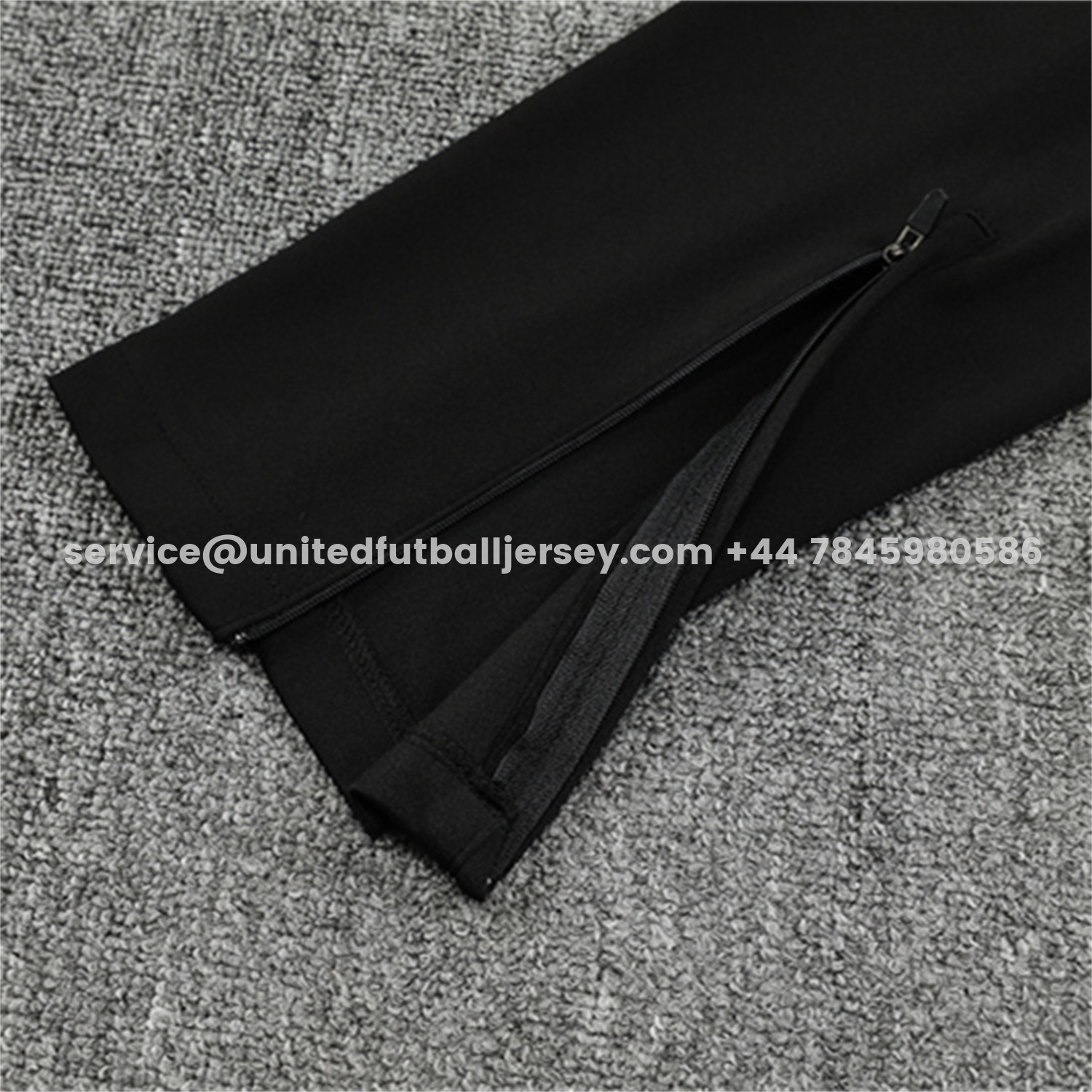 unitedfutballjersey-Manchester United 25-26 Long Sleeve Training Set - Black Top & Black Pants