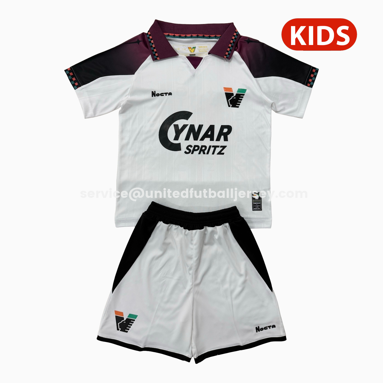 unitedfutballjersey-Venezia FC 25-26 Away Kids Kit