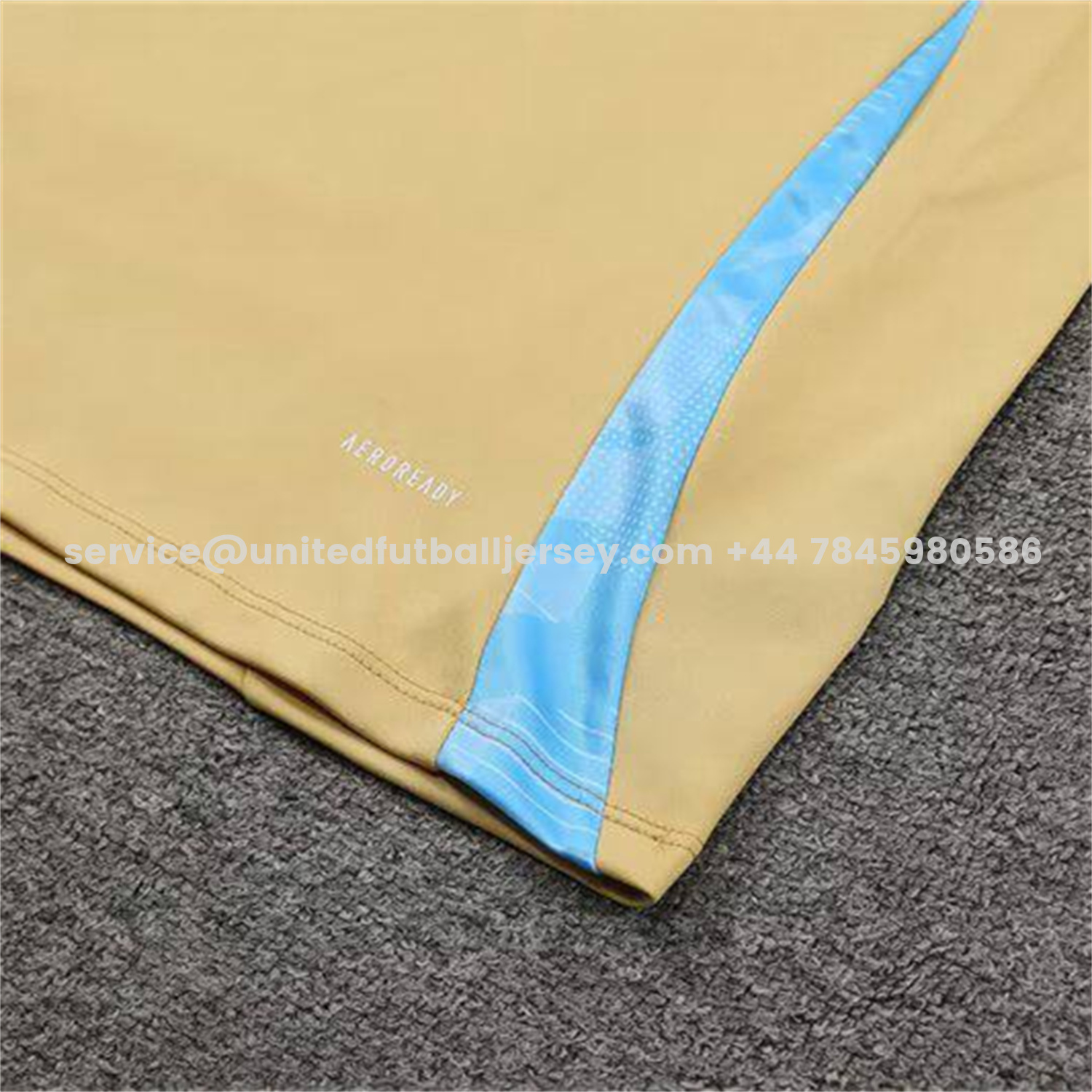 unitedfutballjersey-Argentina 25-26 Kids Long Sleeve Training Set - Gold Top and Grey Pants