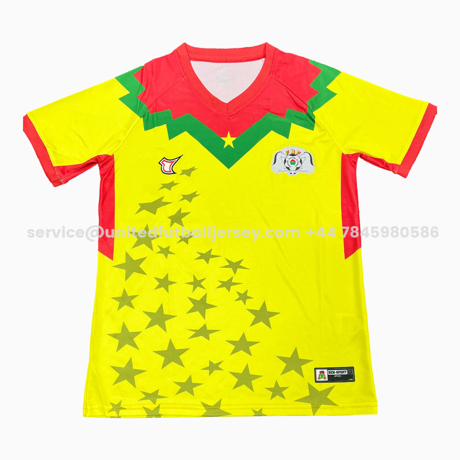 unitedfutballjersey-Burkina Faso 2026 Third Stars Yellow Special Jersey - Fans Version