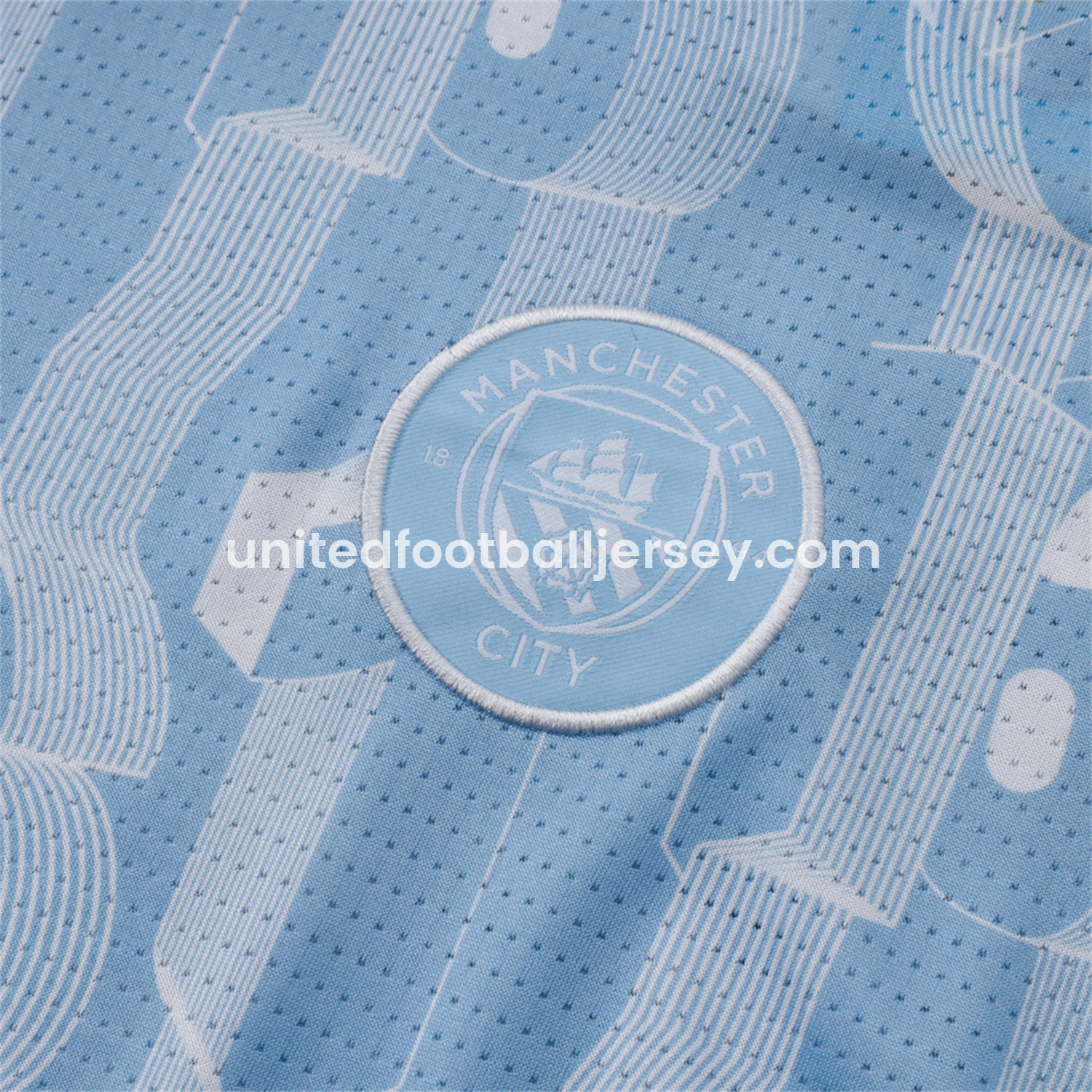 unitedfutballjersey-Manchester City 24-25 Short-Sleeve Training Set - Light Blue