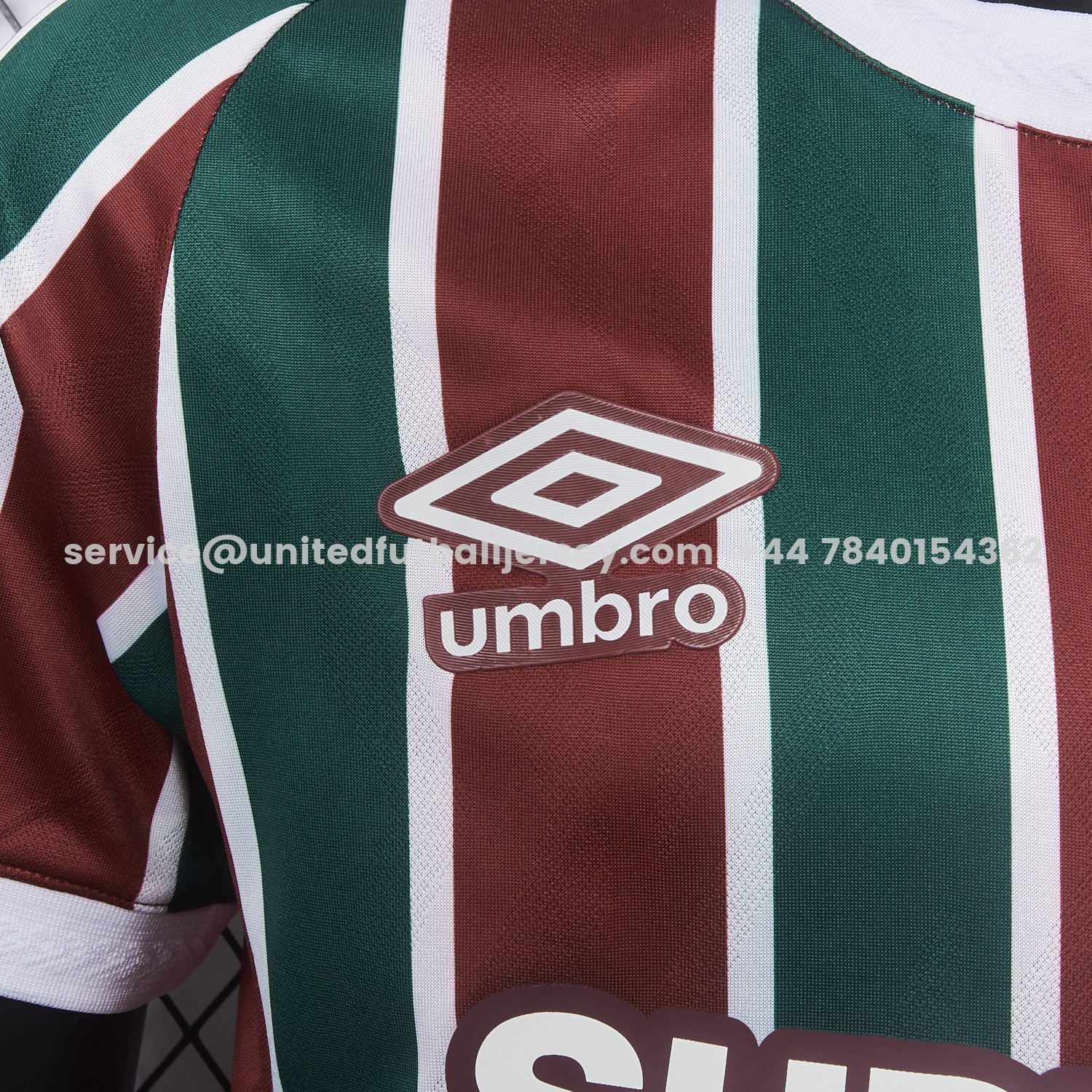 unitedfutballjersey-Fluminense 25-26 Home Jersey With Chest Sponsor - Player Version