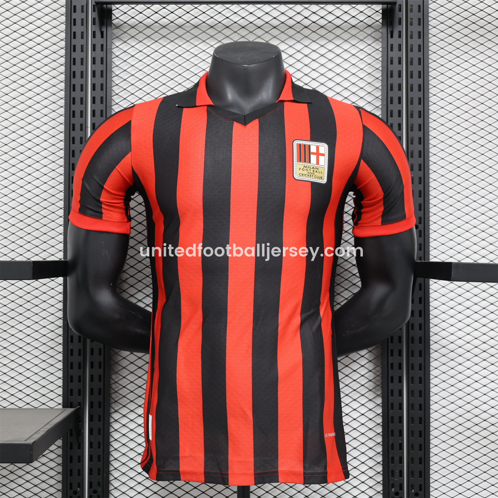 unitedfutballjersey-AC Milan 24-25 125th Anniversary Red Jersey - Player Version