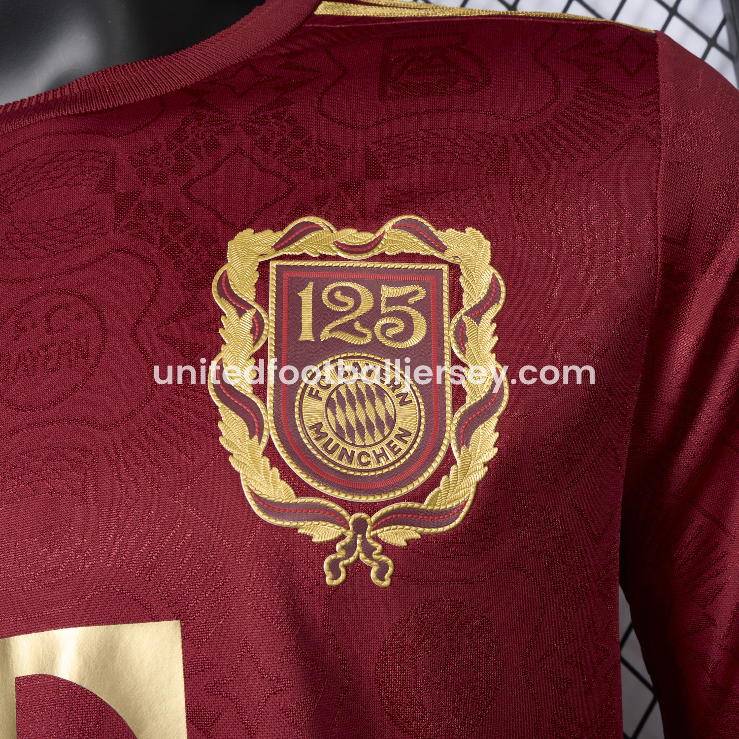unitedfutballjersey-Bayern Munich 2025 125th Anniversary Long Sleeves Jersey - Player Version