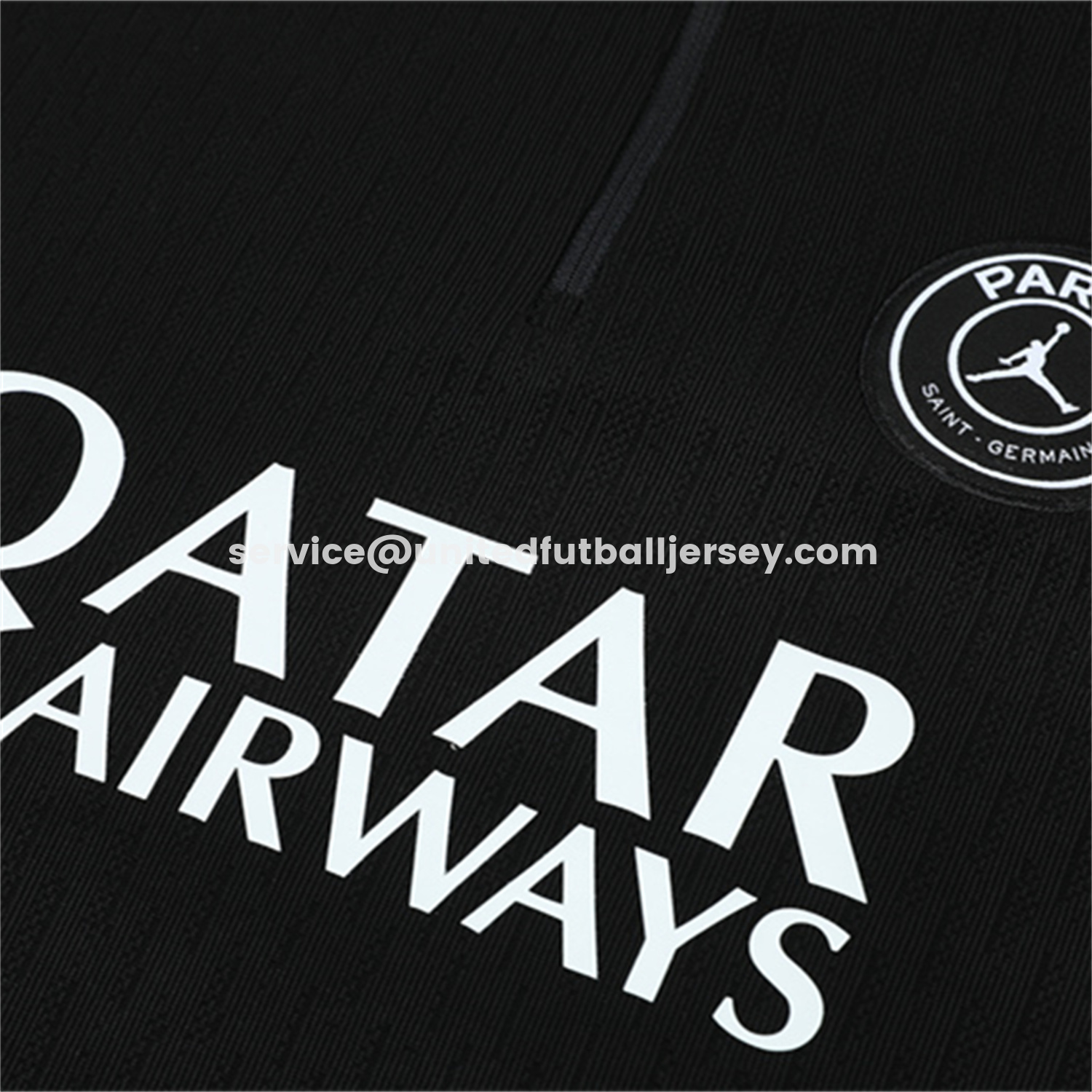 unitedfutballjersey-Paris Saint-Germain PSG 25-26 Jordan Kids Long Sleeve Training Set - Pure Black Top & Pants