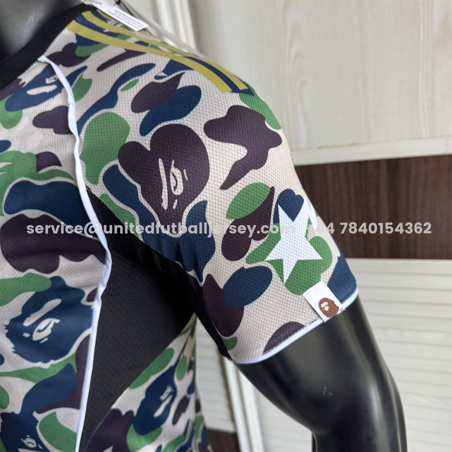 unitedfutballjersey-Adidas x A Bathing Ape Camouflage Special Jersey - Player Version