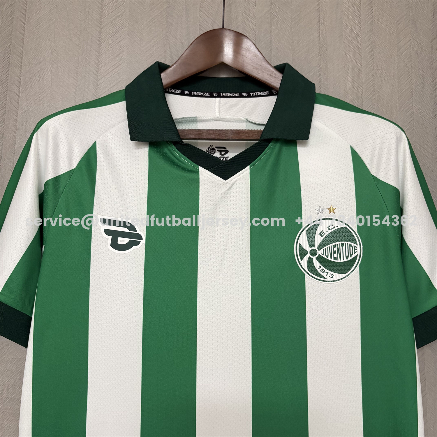 unitedfutballjersey-EC Juventude 25-26 Home Unsponsored Green And White Jersey - Fans Version