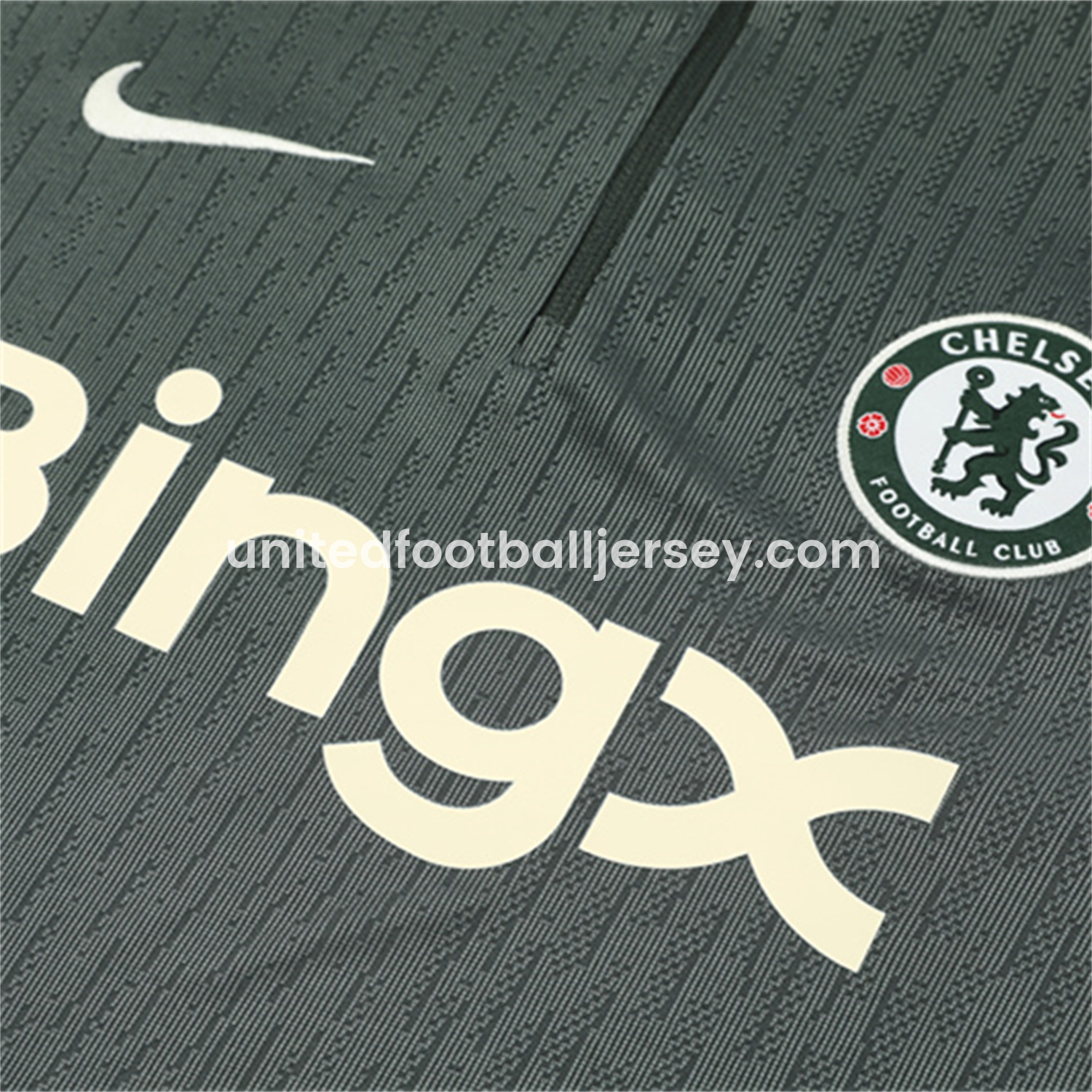 unitedfutballjersey-C.H.E.L.S.E.A 25-26 Long Sleeves Training Set - Army Green Top & Army Green Shorts