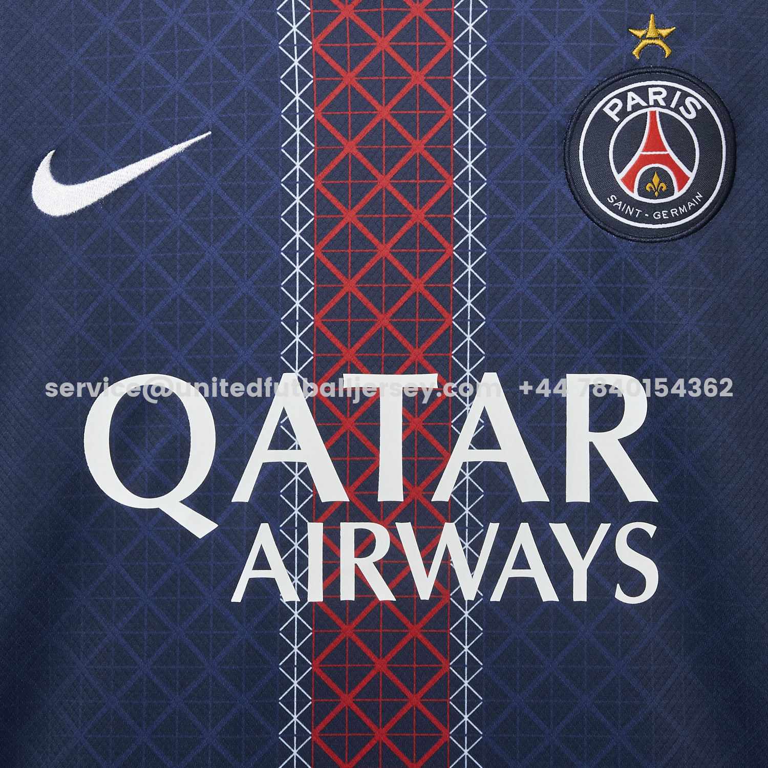 unitedfutballjersey-Paris Saint-Germain PSG 2025 Champions League Eiffel Tower Star Jersey - Fans Version