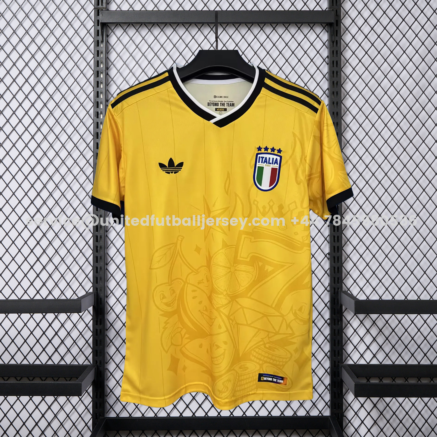 unitedfutballjersey-Italy 2026 BGAMING Special Yellow Jersey - Fans Version