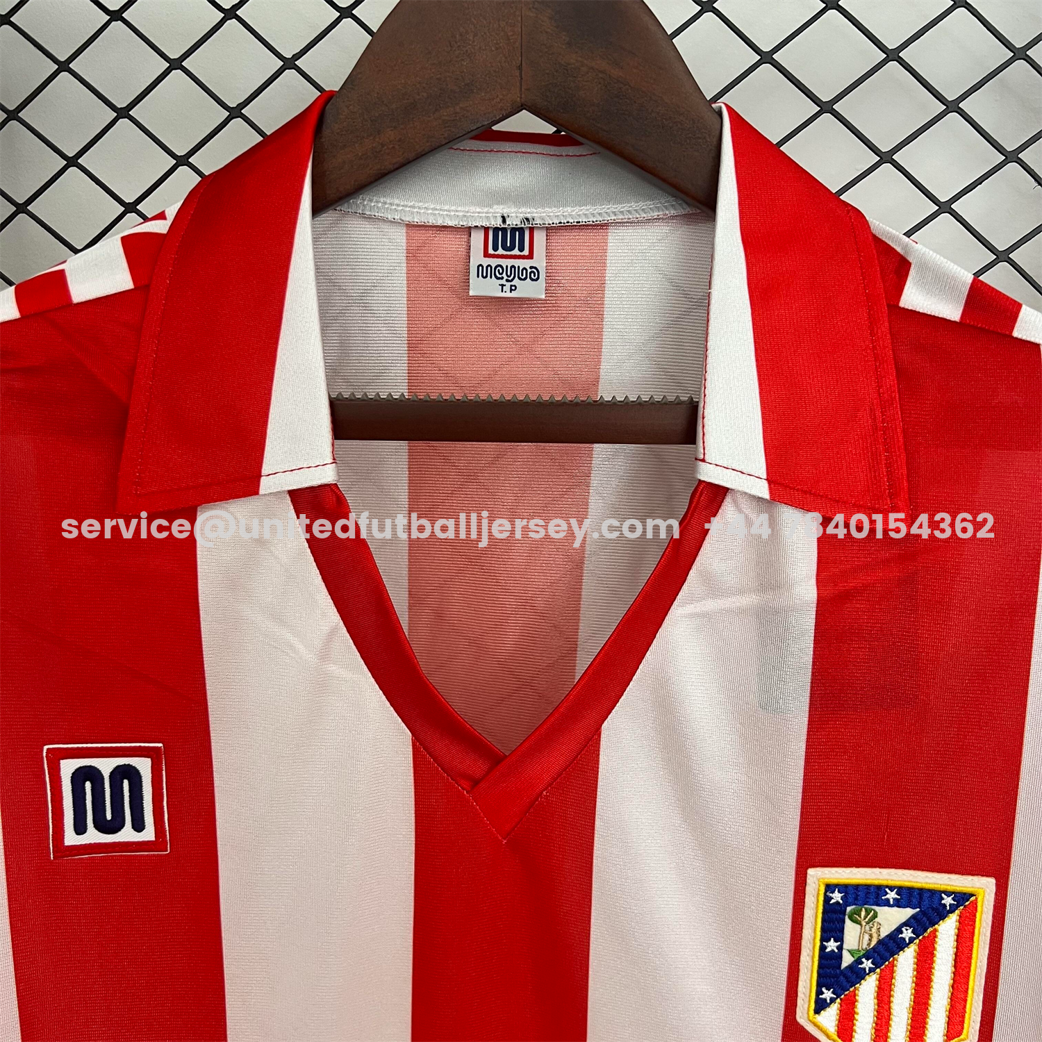 unitedfutballjersey-Retro Atletico Madrid 1982-83 Home Jersey