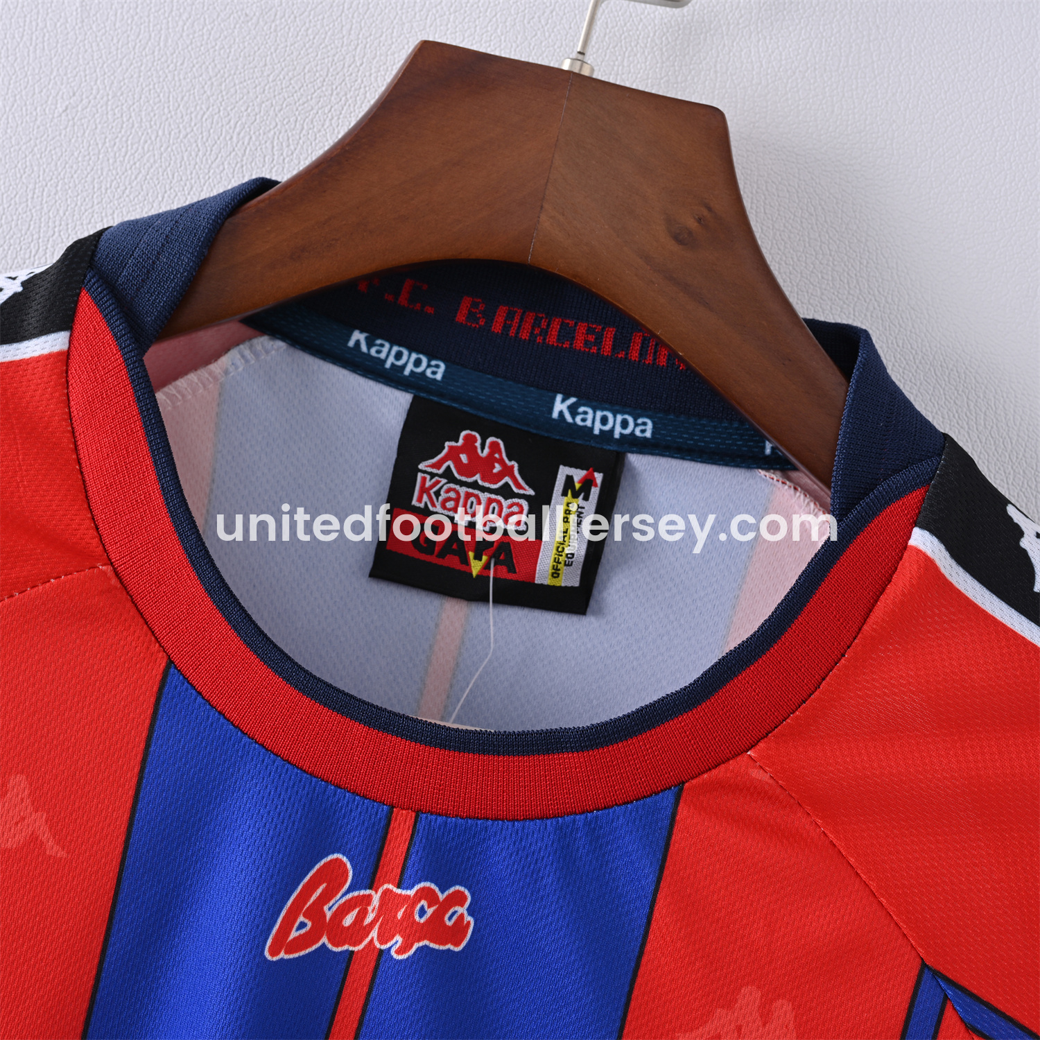 unitedfutballjersey-Retro Barcelona 1997-98 Home Jersey