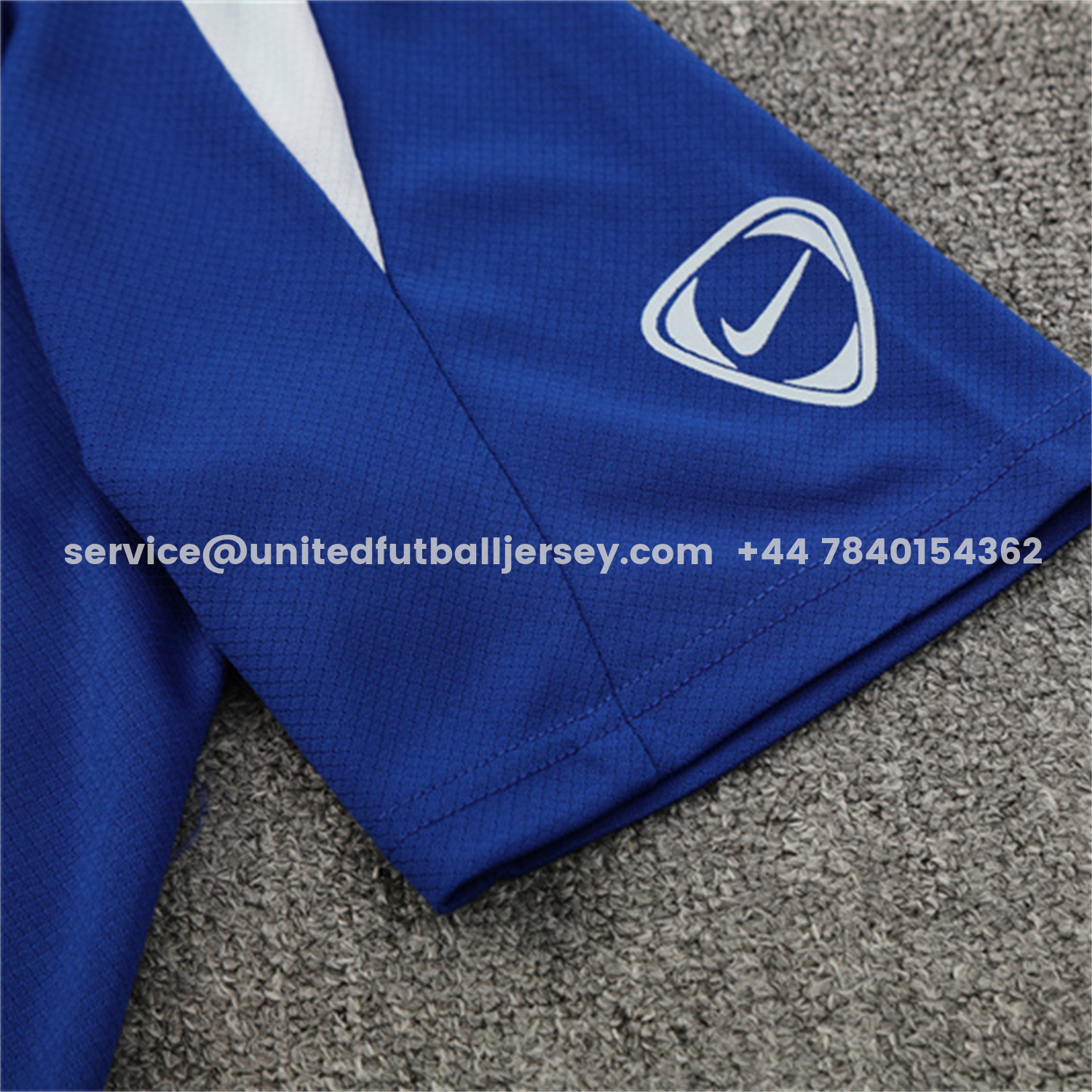 unitedfutballjersey-C.H.E.L.S.E.A 25-26 Short-Sleeve Training Set - Blue Top & Black Shorts