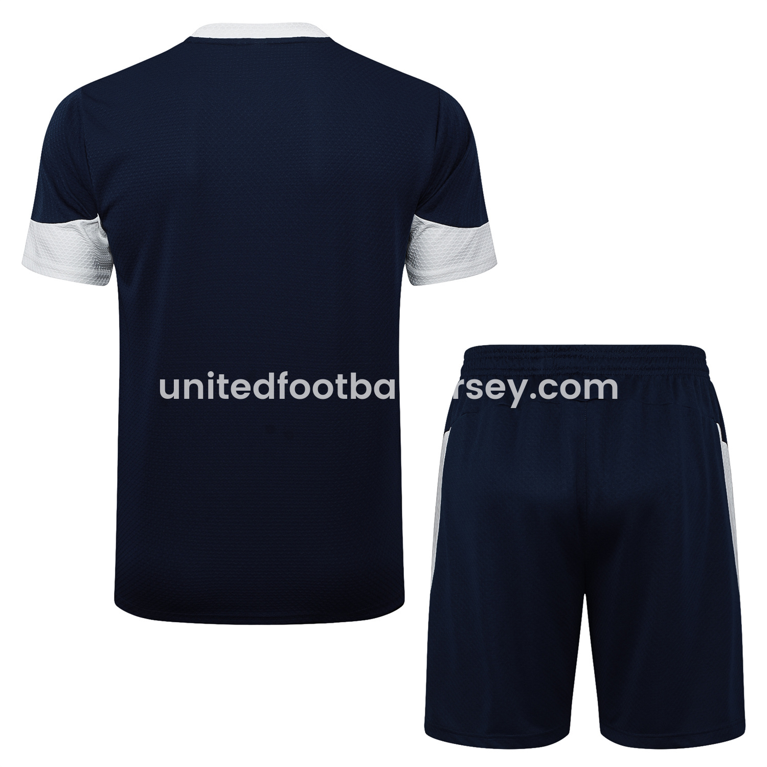 unitedfutballjersey-Portugal 25-26 Short-Sleeve Training Set - Deep Blue Top and Shorts
