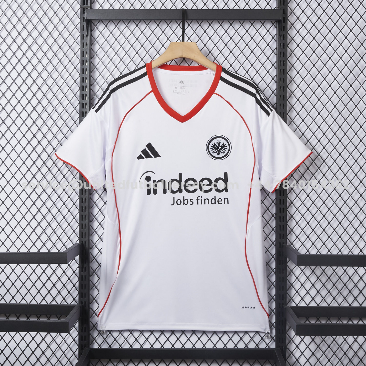 unitedfutballjersey-Frankfurt 25-26 Away White Jersey - Fans Version