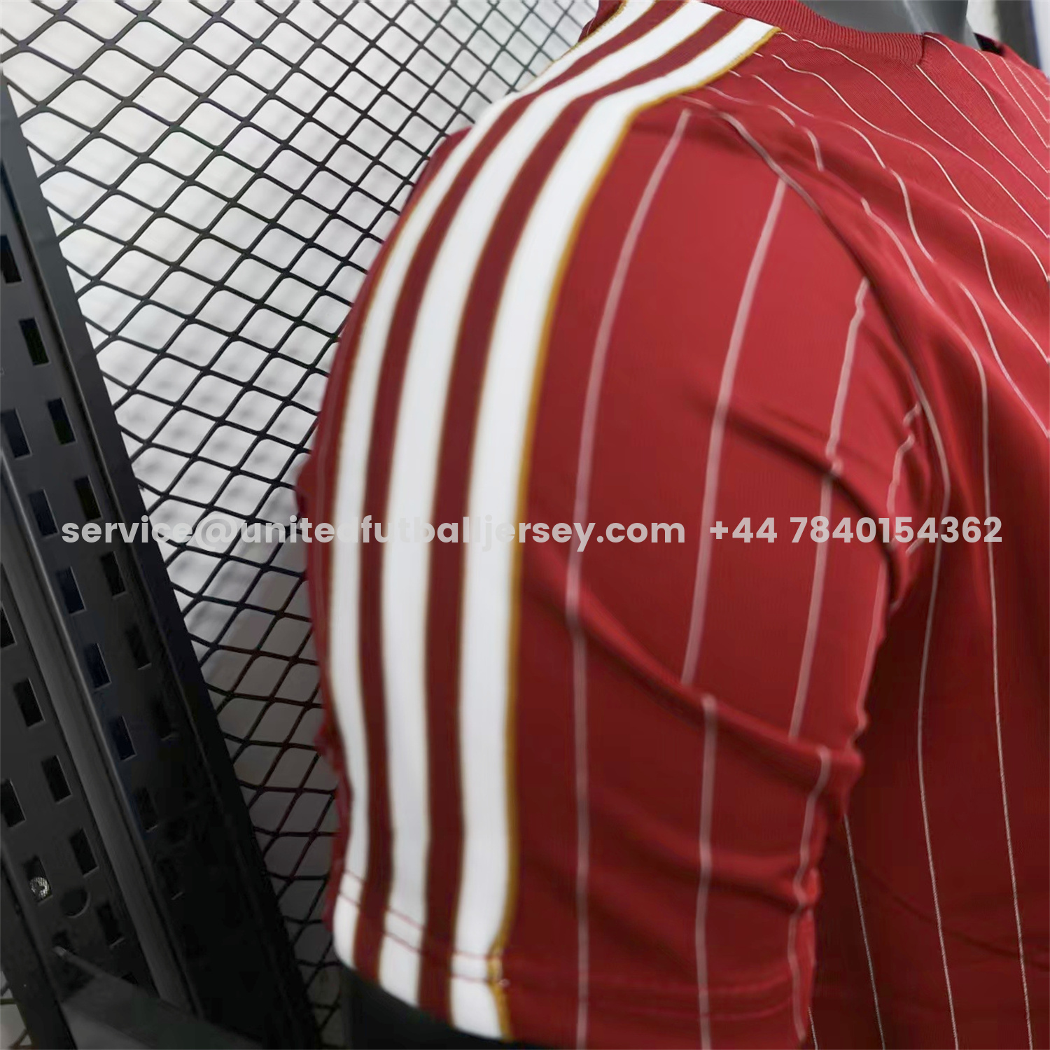 unitedfutballjersey-Arsenal 25-26 Trefoil White Lines Red Travel Jersey - Player Version