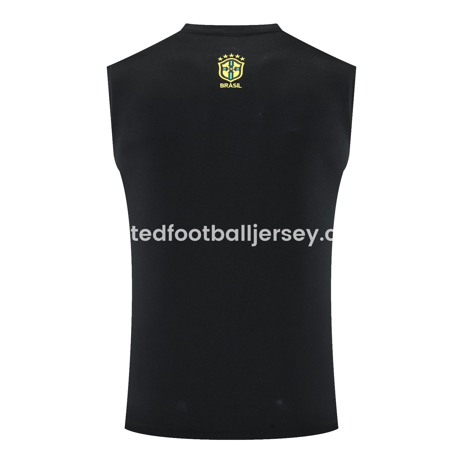 unitedfutballjersey-Brazil 25-26 Gray Jesus Statue Vest Training Set - Gray Vest & Black Shorts