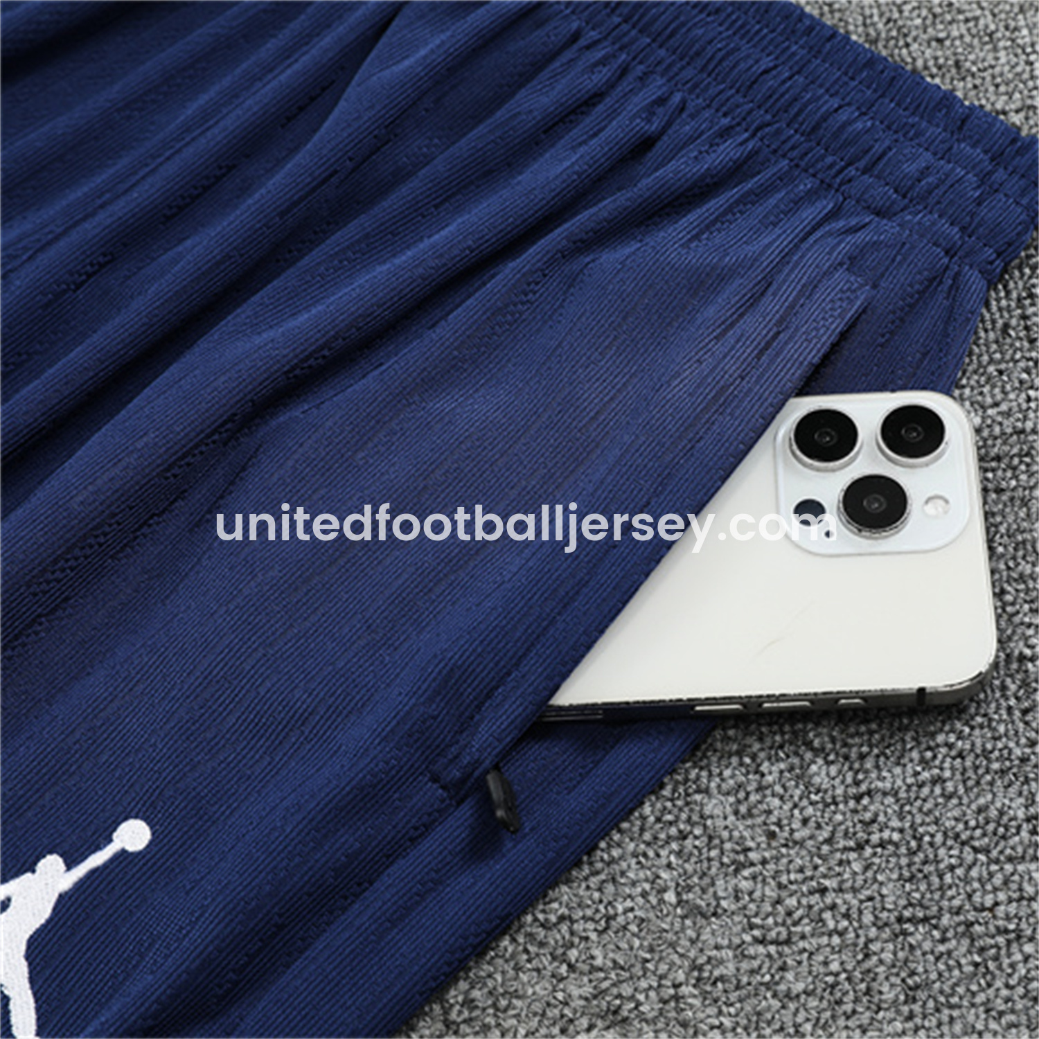 unitedfutballjersey-Paris Saint-Germain PSG 25-26 Kid Long Sleeves Training Set - Red Top & Royal Blue Pants