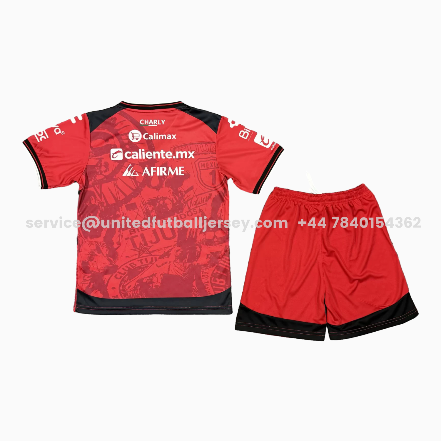 unitedfutballjersey-Tijuana 25-26 Home Kids Kit