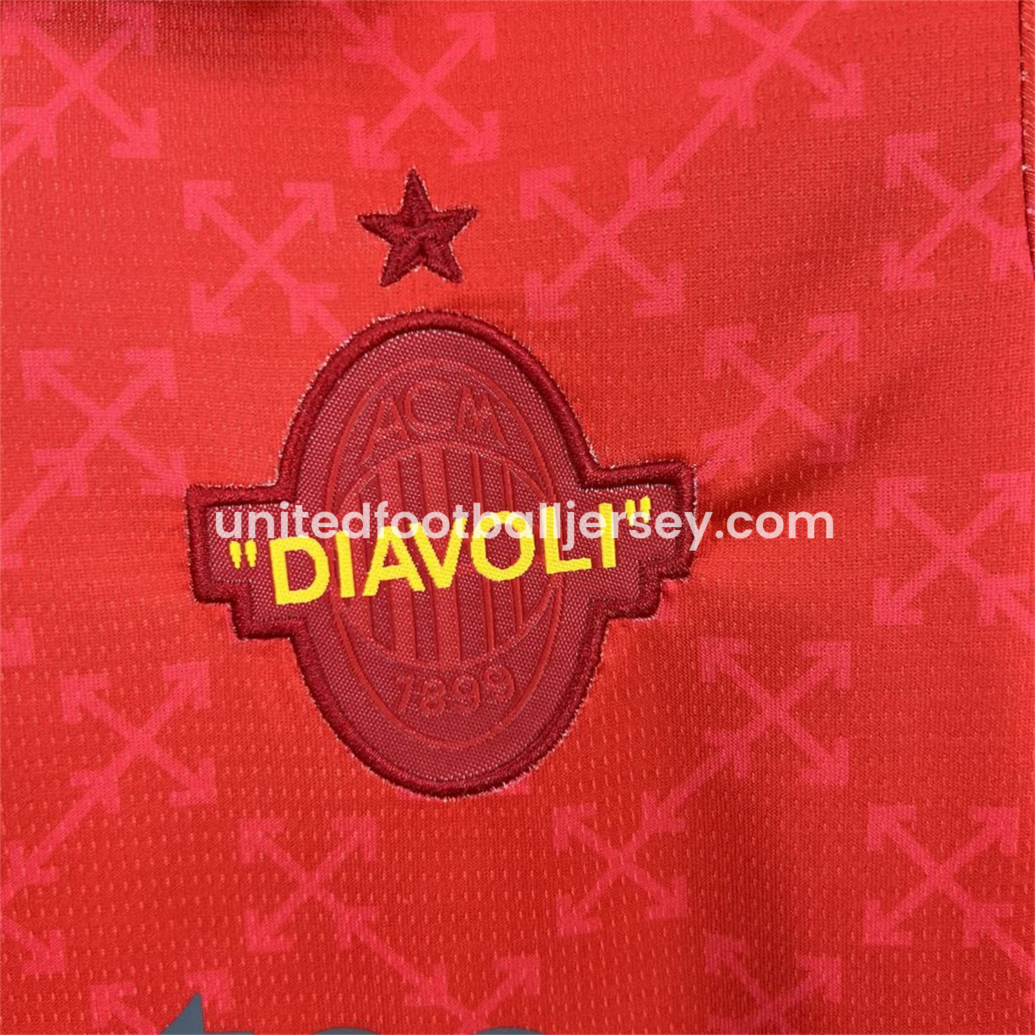unitedfutballjersey-AC Milan 24-25 Fourth Red “Diavoli” Special Edition Kids Kit