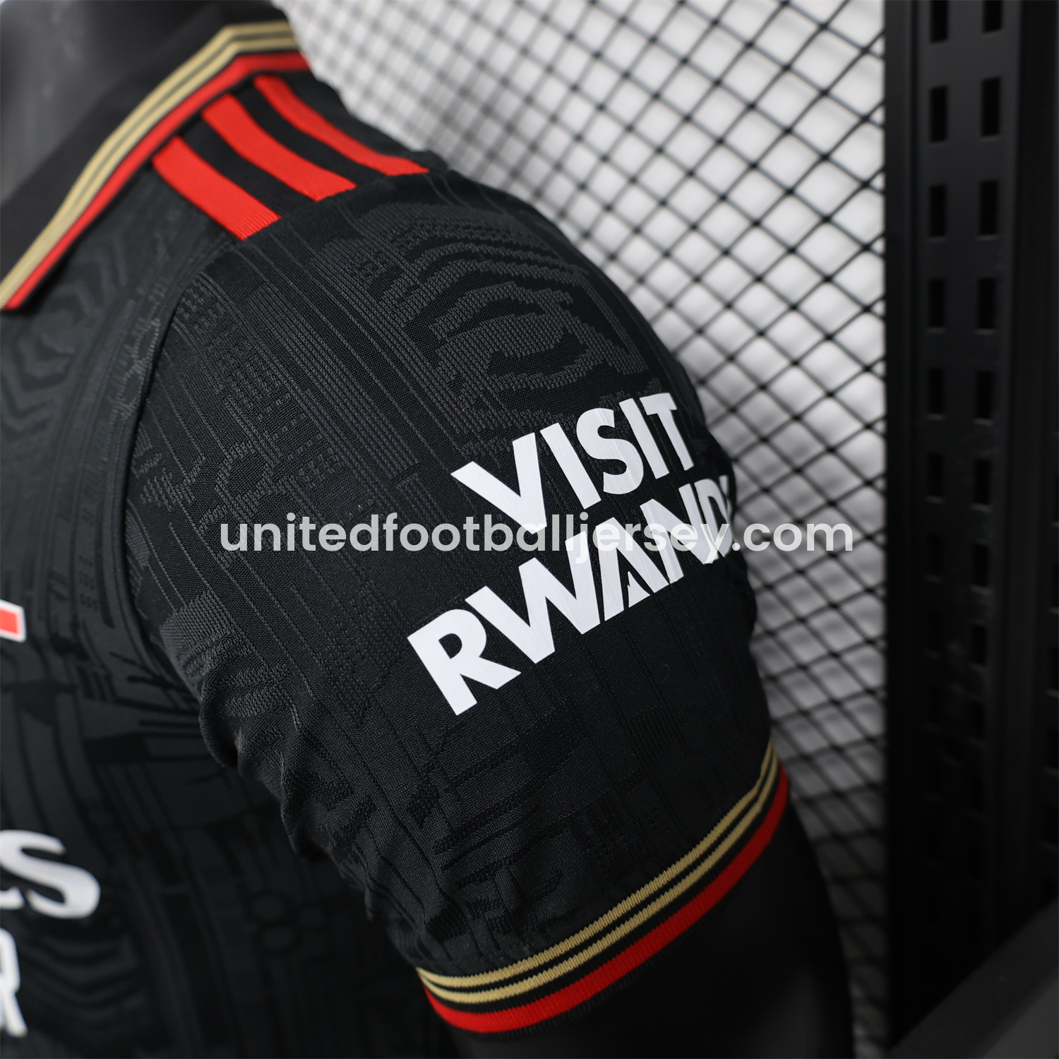 unitedfutballjersey-Arsenal 25-26 Black POLO Throwback Trefoil Jersey - Player Version