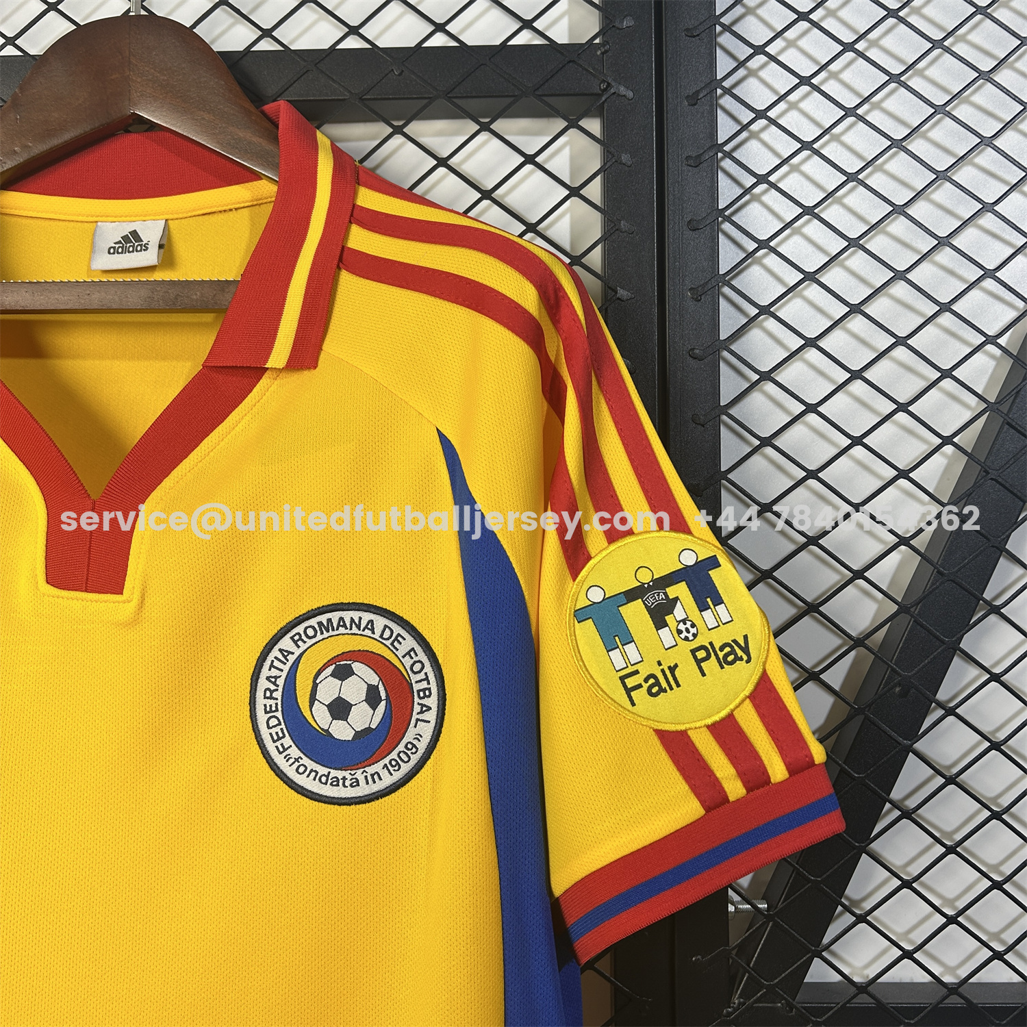 unitedfutballjersey-Retro Romania 2000 Home Jersey