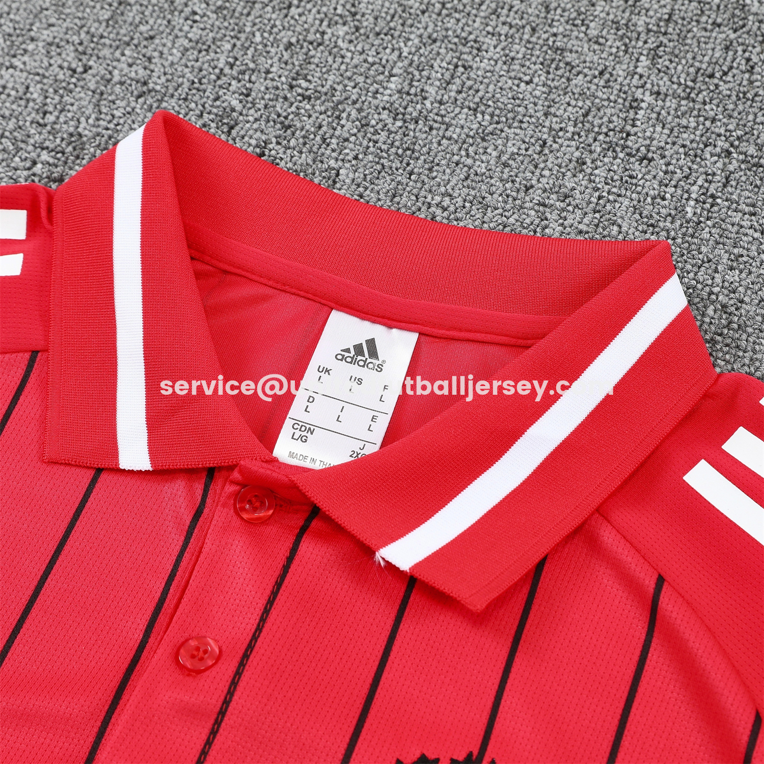 unitedfutballjersey-Manchester United 25-26 POLO Short-Sleeve Training Set - Red Top and Black Pants