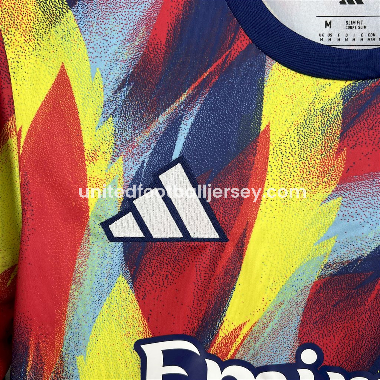 unitedfutballjersey-Arsenal 25-26 Colorful Flame Graffiti Pre-match Training Jersey - Fans Version