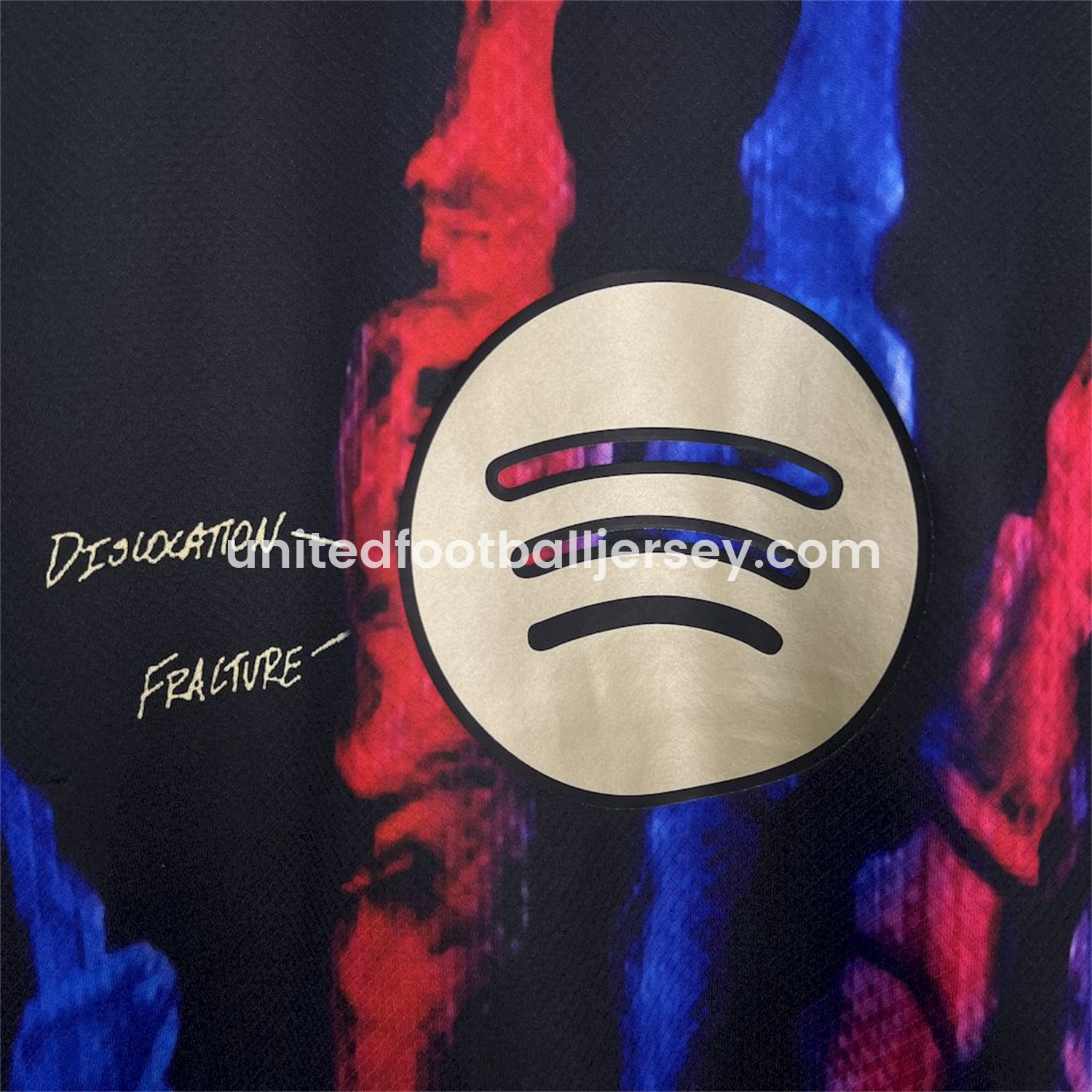 unitedfutballjersey-Barcelona 25-26 Red & Blue Palm Black Jersey - Fans Version