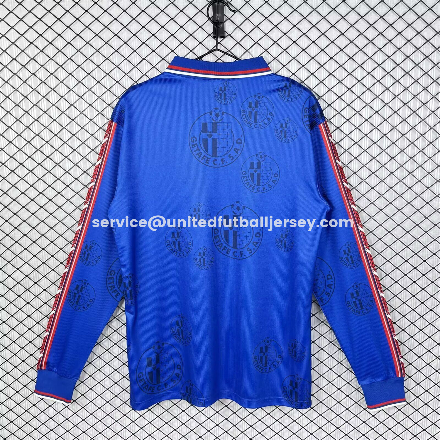 unitedfutballjersey-Retro Getafe 1998-99 Home Long Sleeves Jersey