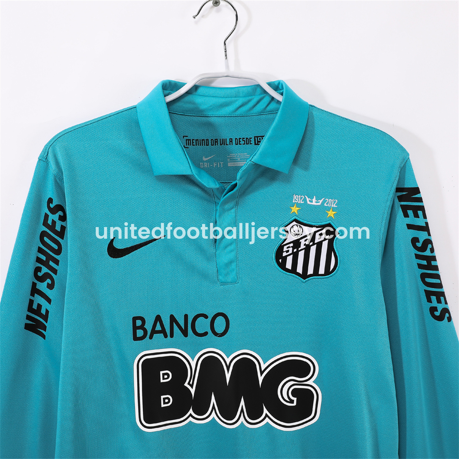 unitedfutballjersey-Retro Santos 2012 Third Long Sleeve Jersey