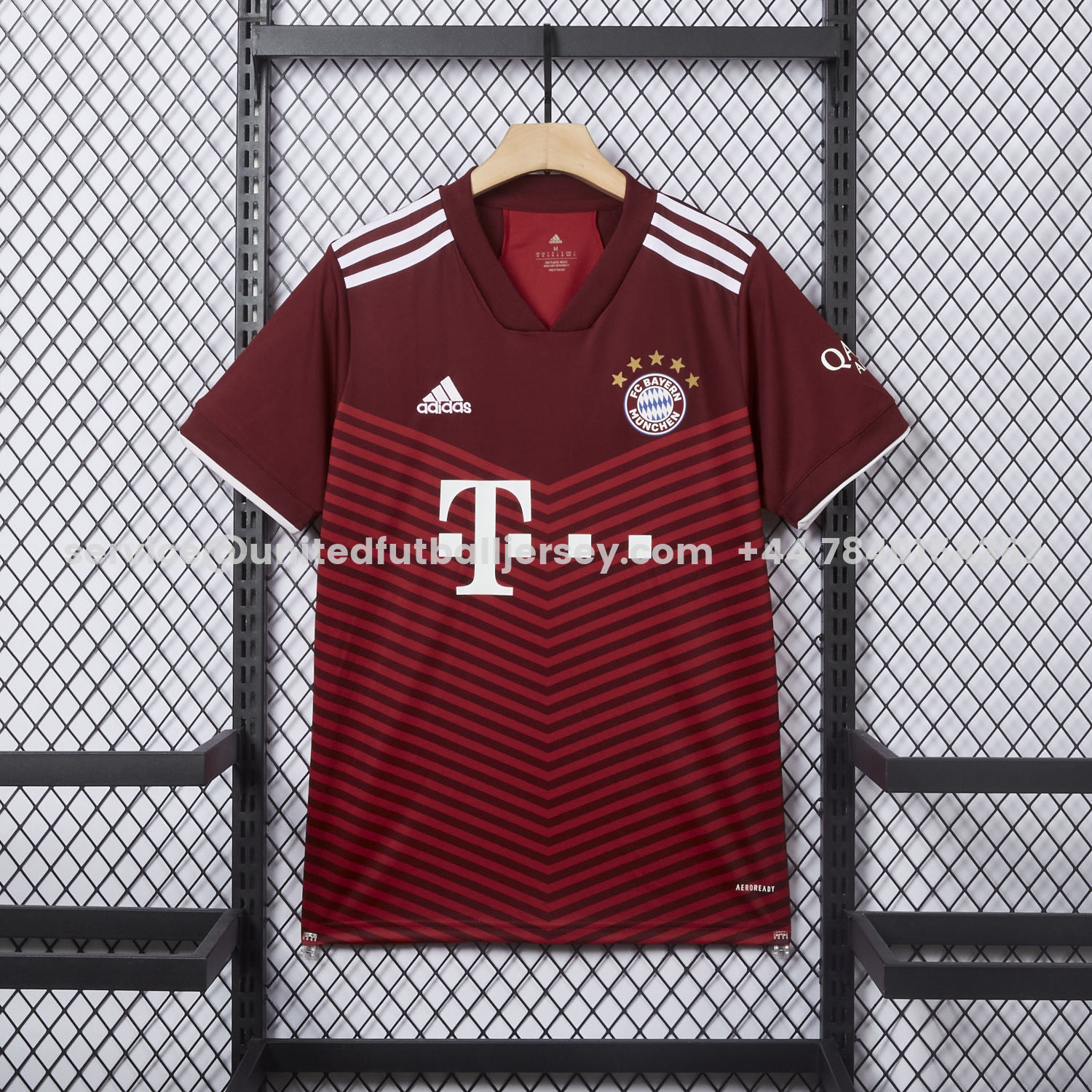 unitedfutballjersey-Retro Bayern Munich 2021-22 Home Jersey