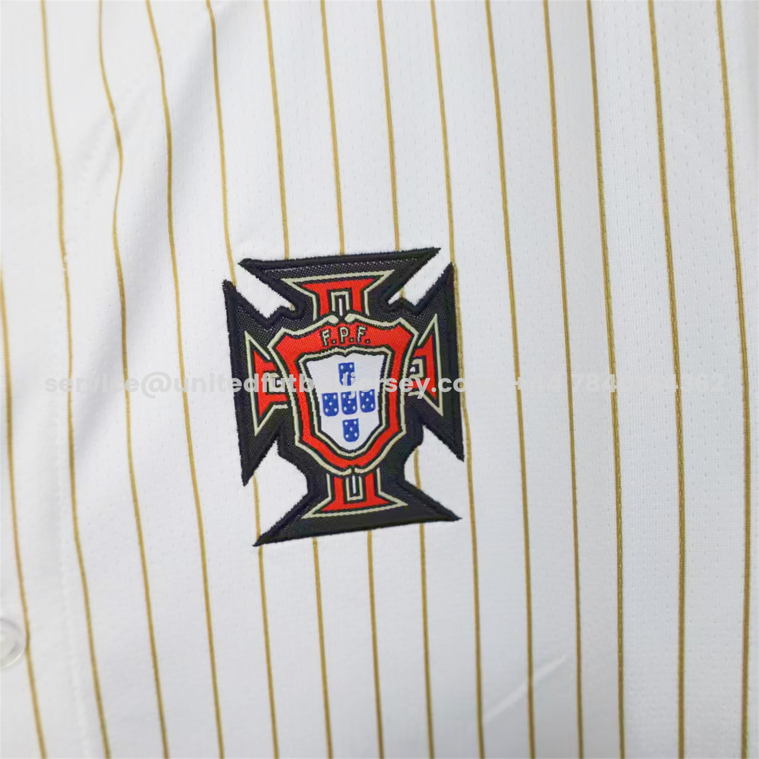 unitedfutballjersey-Portugal 2025-26 White Baseball Jersey