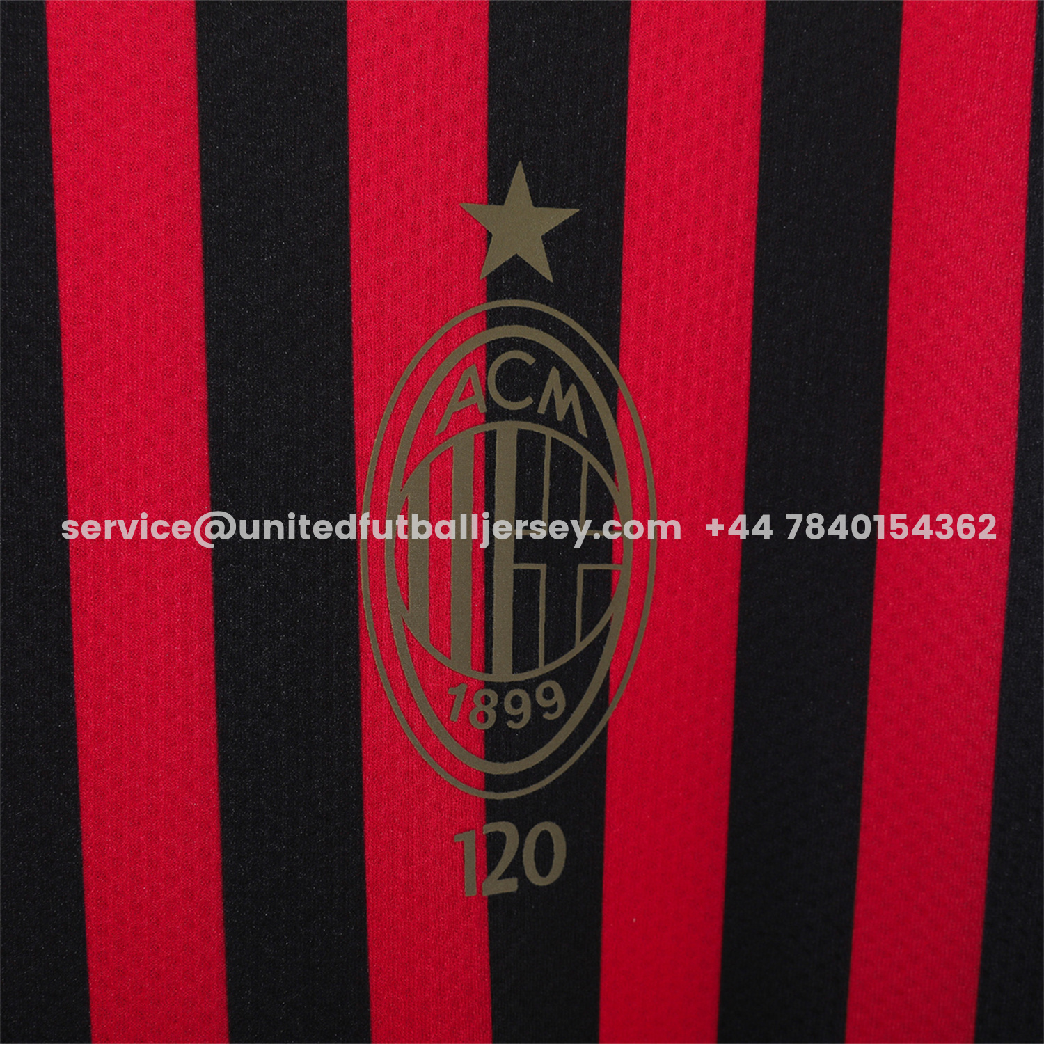 unitedfutballjersey-Retro AC Milan 2019 120th Anniversary Home Jersey