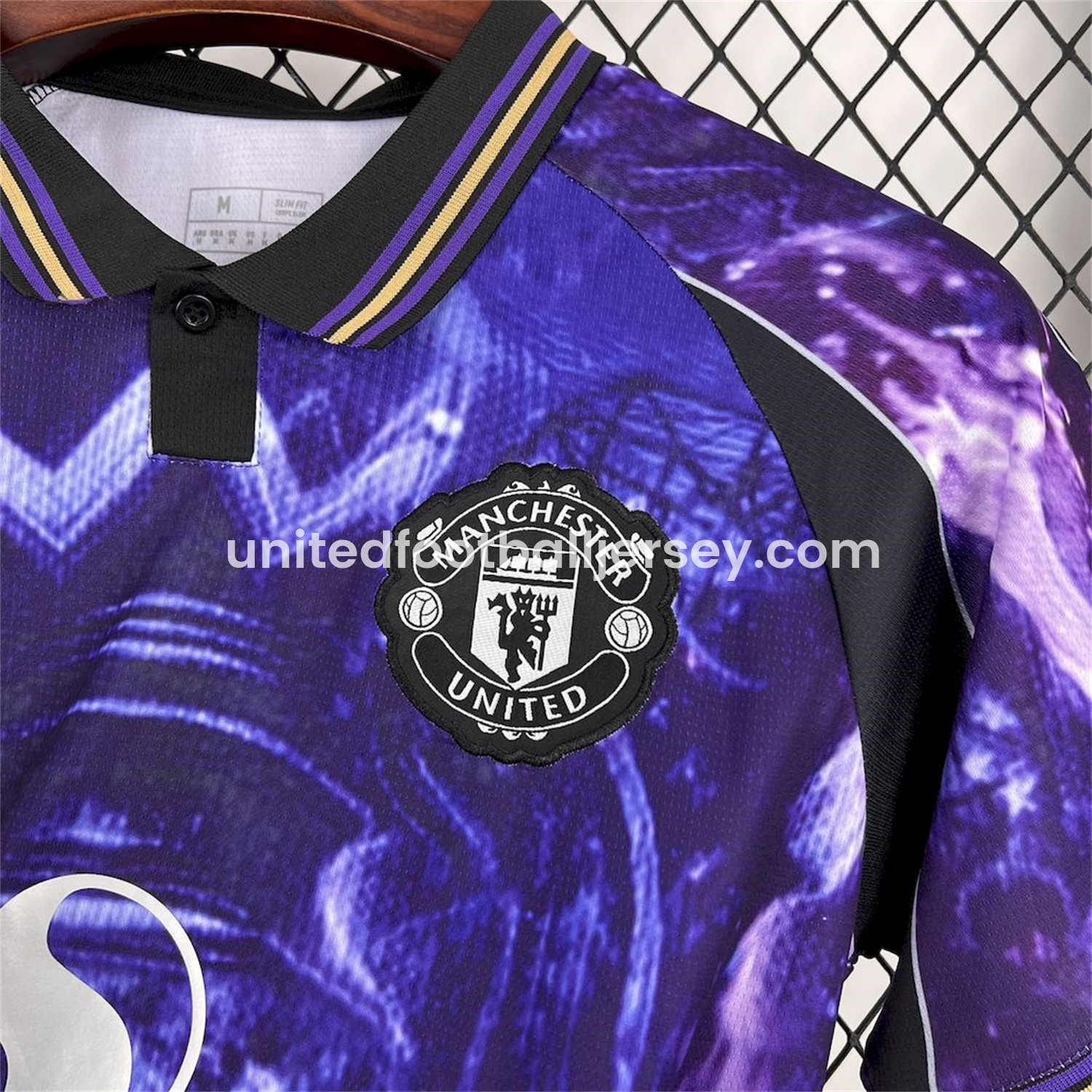 unitedfutballjersey-Manchester United 25-26 Blue and Purple Premier League Championship Trophy Special Edition Jersey - Fans Version