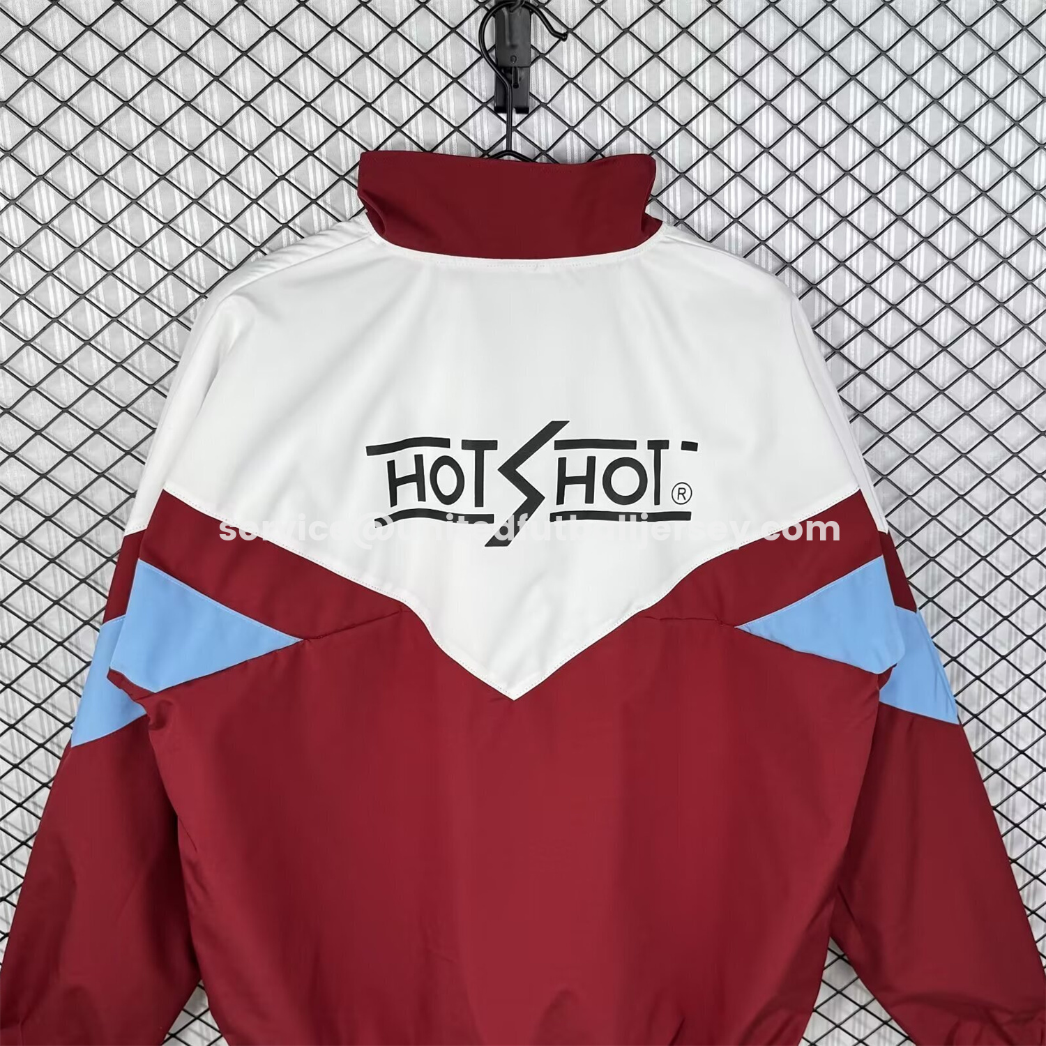 unitedfutballjersey-Retro Sevilla 1993-94 Home Windbreaker Jacket - White And Red