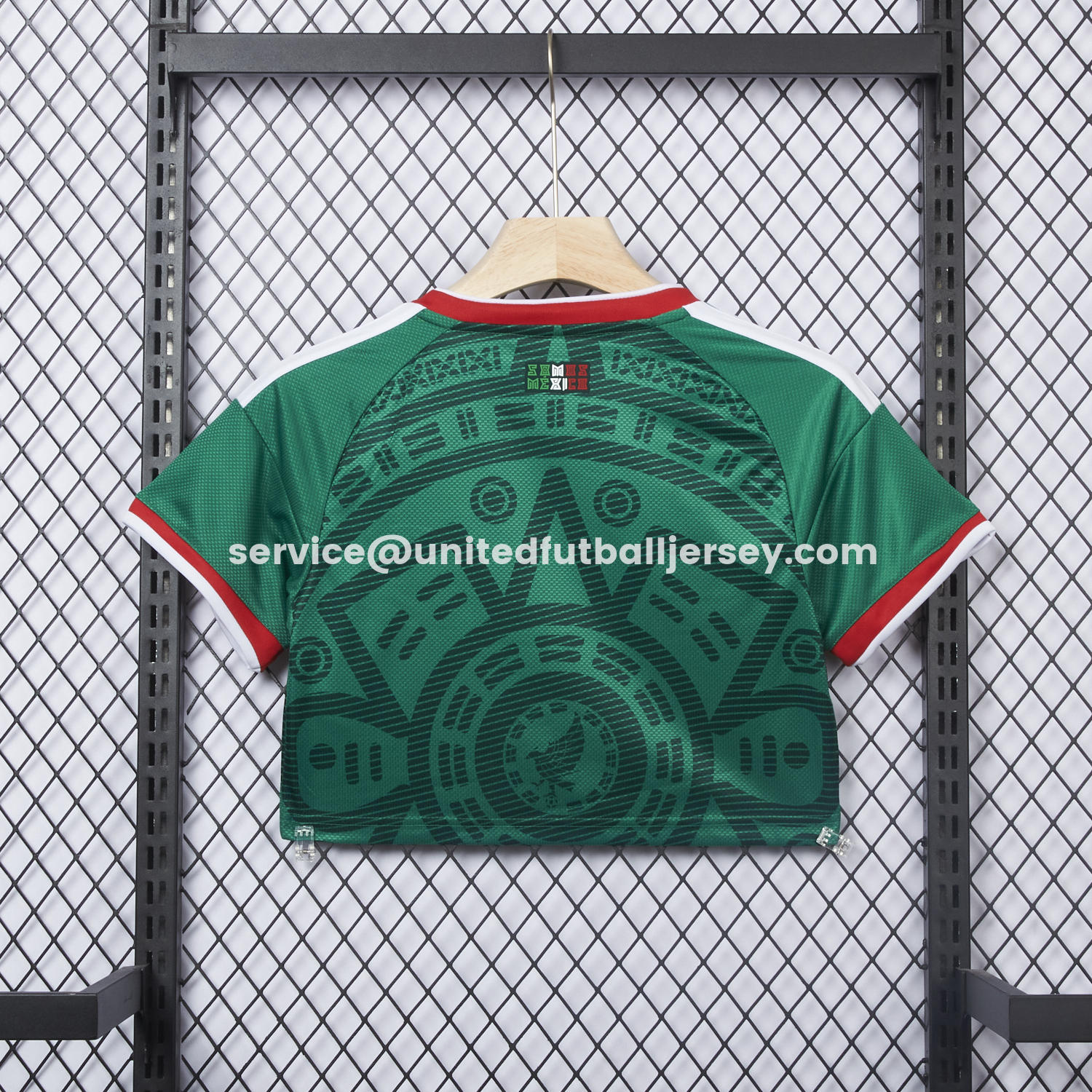unitedfutballjersey-Women's Mexico 2026 Home Cropped Jersey