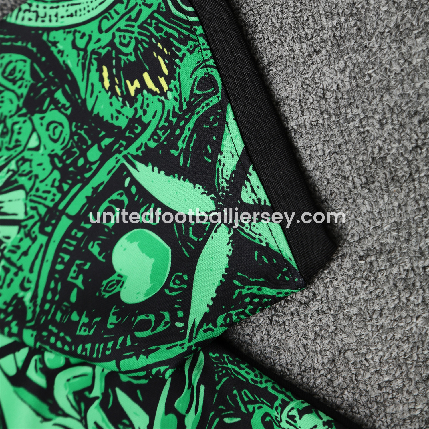 unitedfutballjersey-Brazil 25-26 Green Jesus Statue Short-Sleeve Training Set - Green Top & Black Shorts