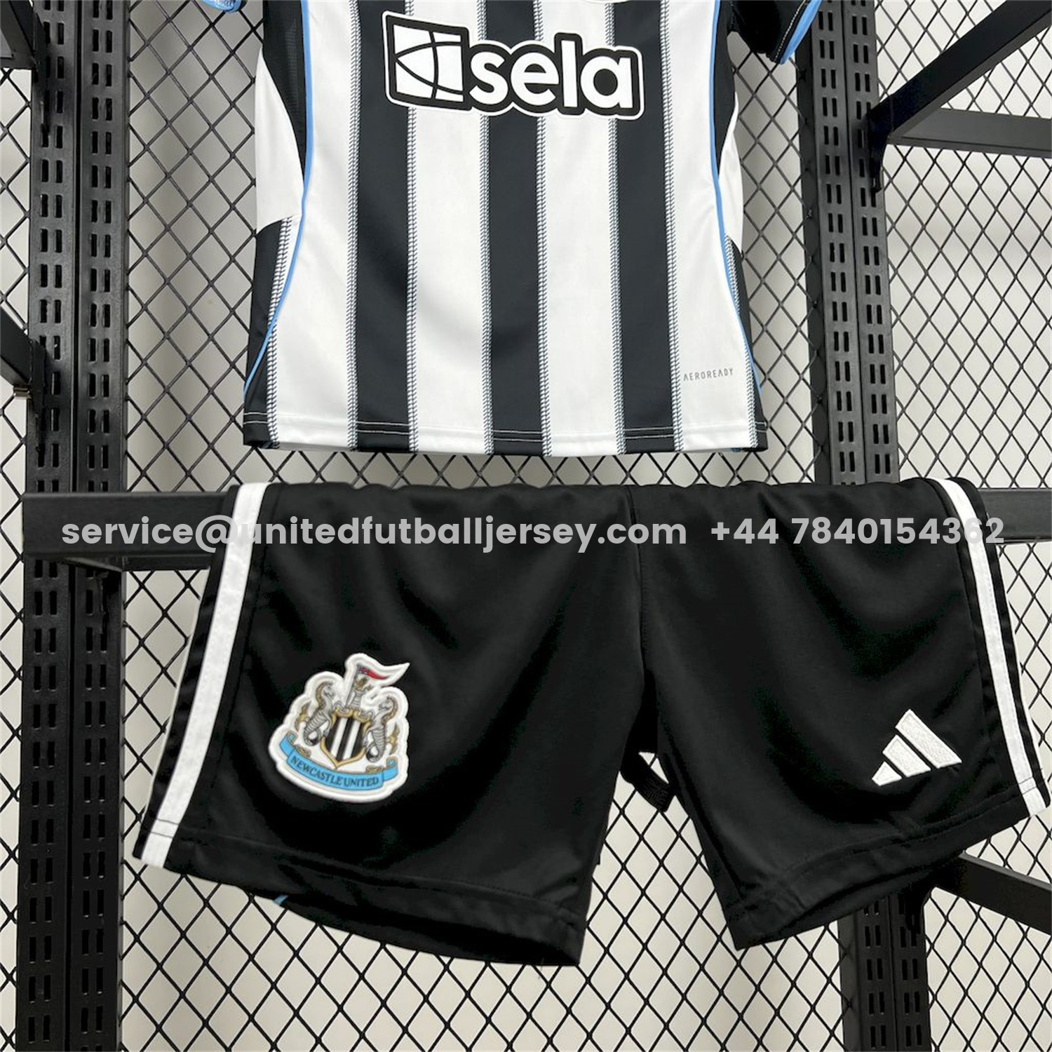 unitedfutballjersey-Newcastle United 25-26 Home Kids Kit
