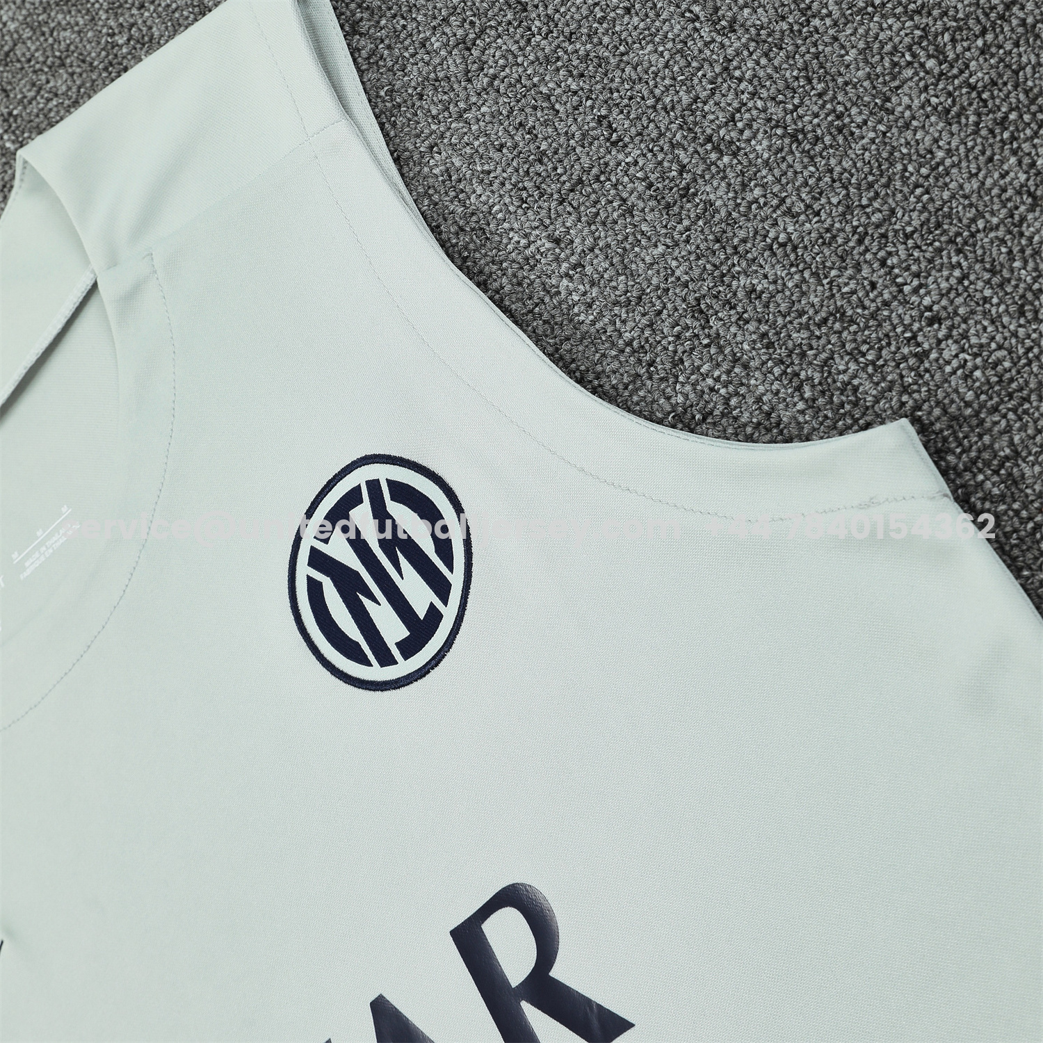 unitedfutballjersey-Inter Milan 25-26 Vest Training Set - White Vest & Blue Shorts