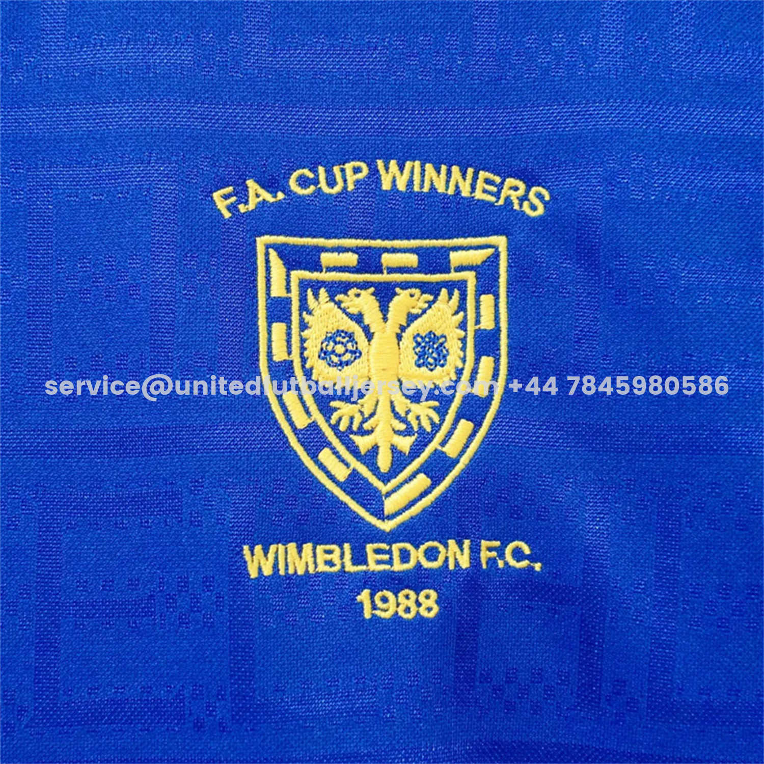 unitedfutballjersey-Retro Wimbledon 1988-89 Home Blue Jersey