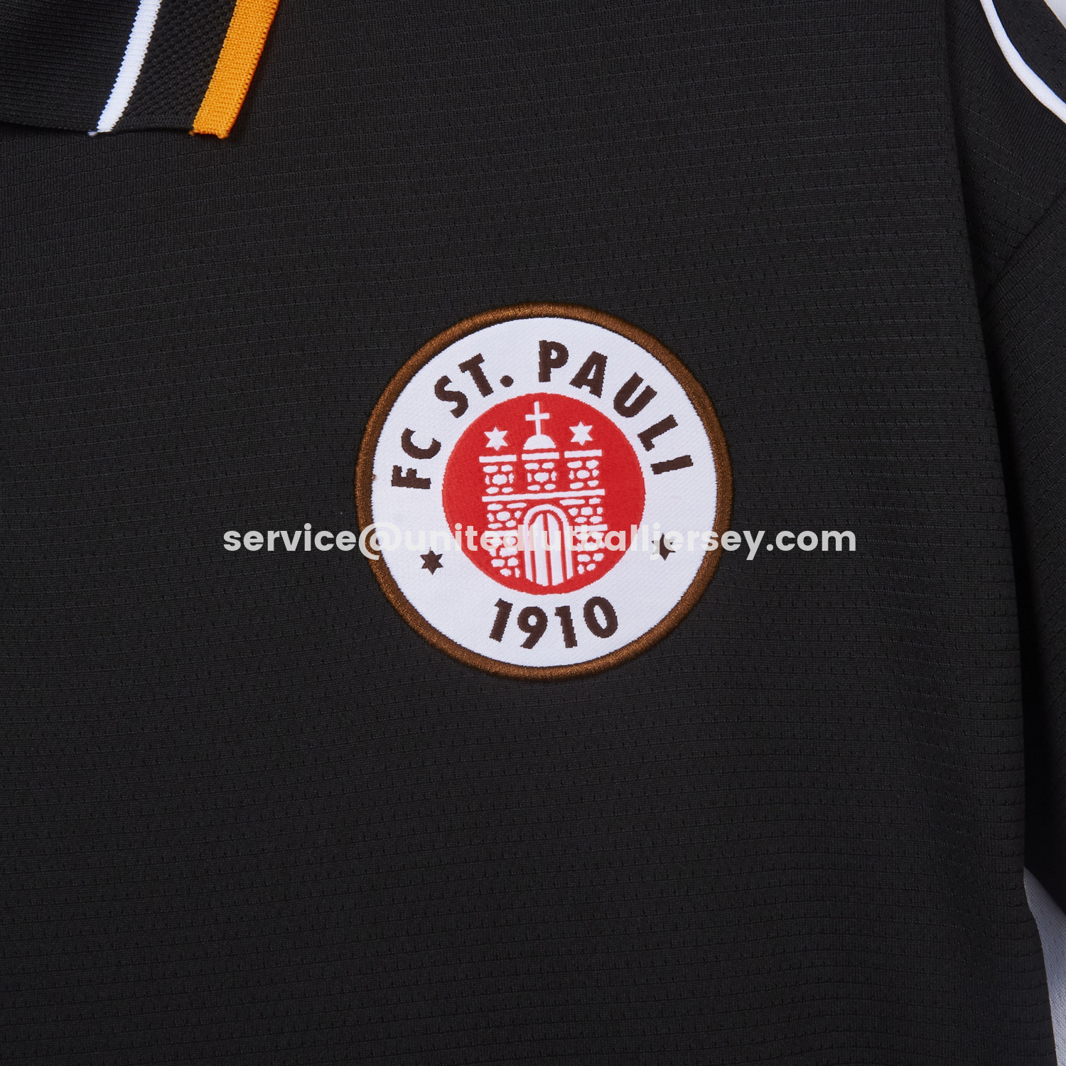 unitedfutballjersey-St. Pauli 25-26 Retro Style Polo Jersey - Fans Version